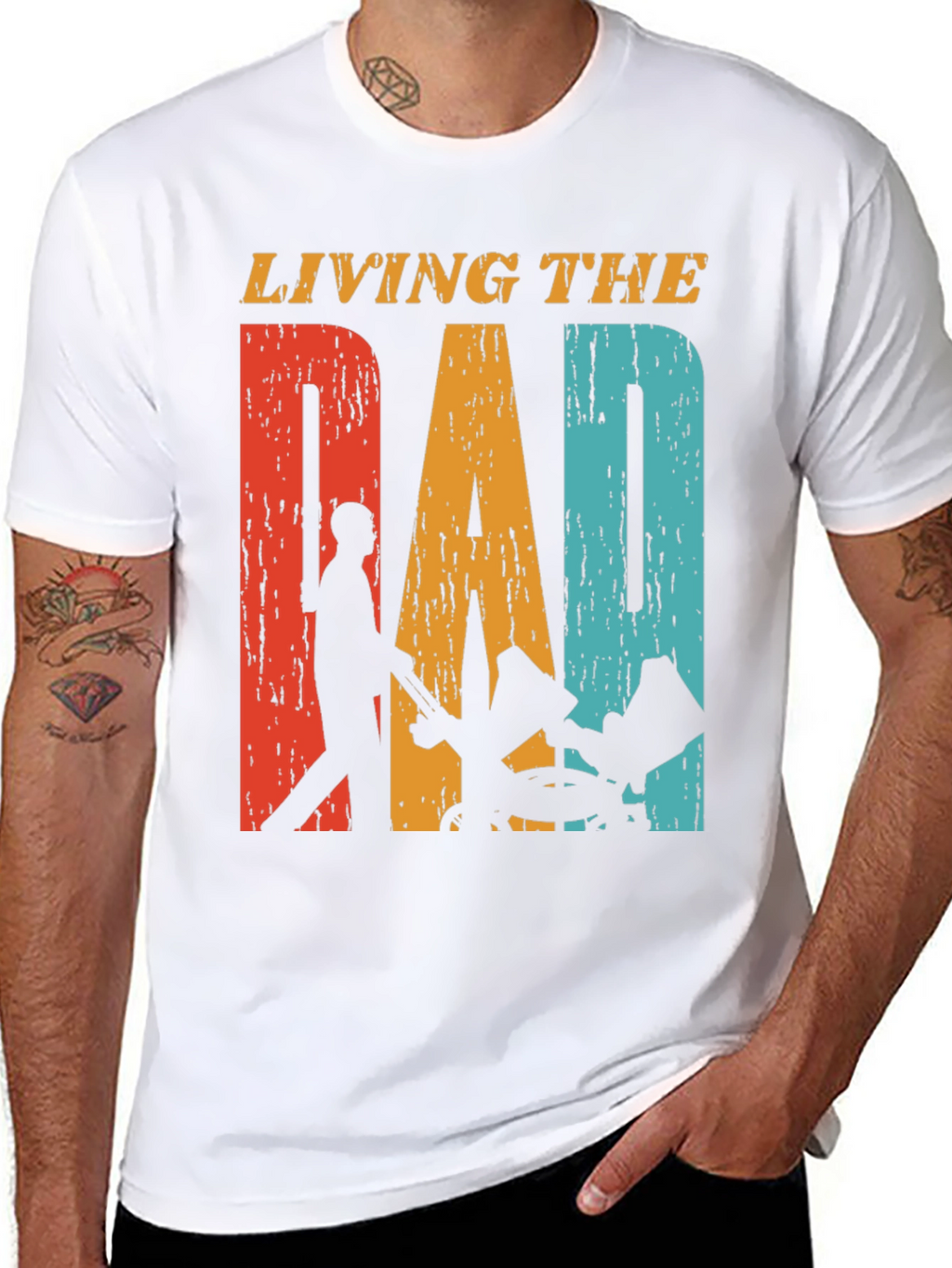 Living The Dad Life Graphic T-Shirt