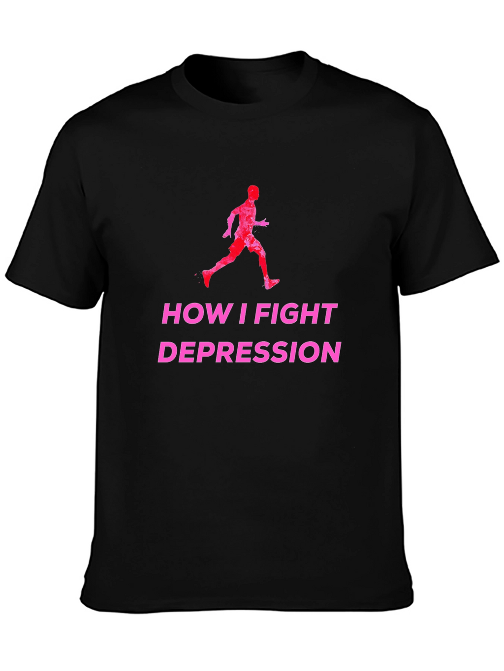 Fight Depression Running T-Shirt