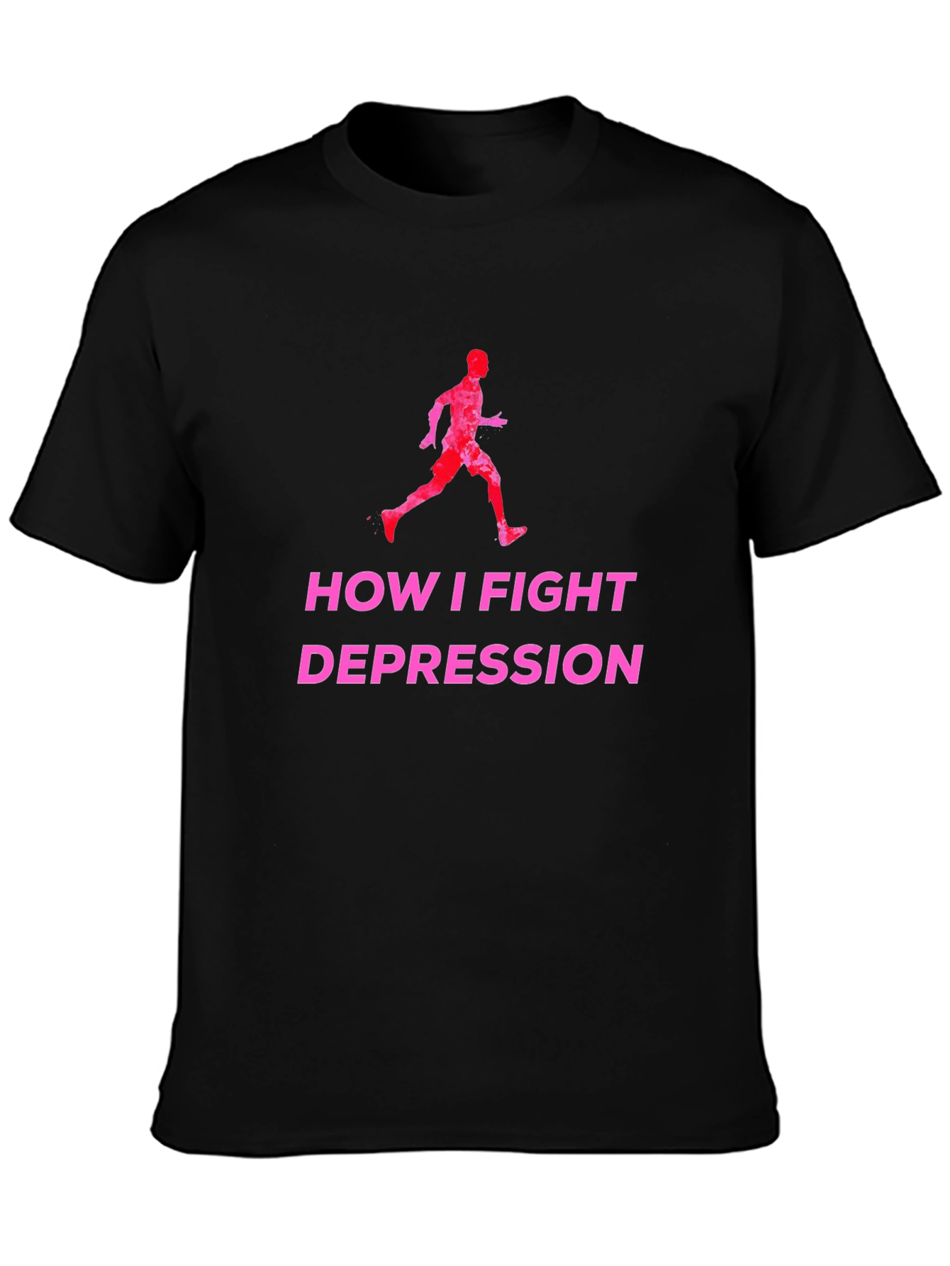 Fight Depression Running T-Shirt