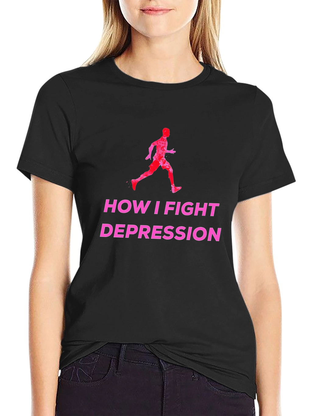 Fight Depression Running T-Shirt