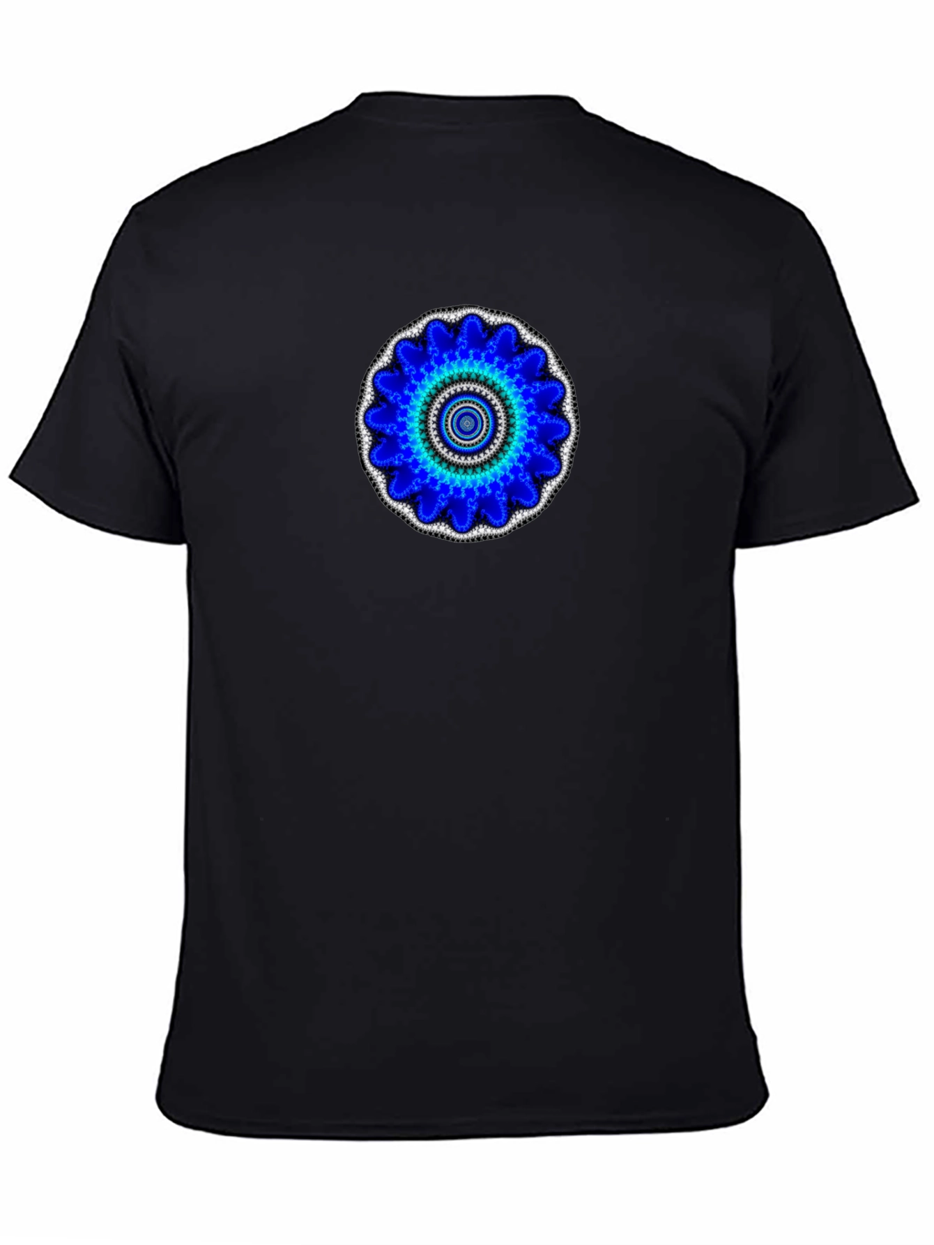 Blue Mandala Graphic Print T-Shirt