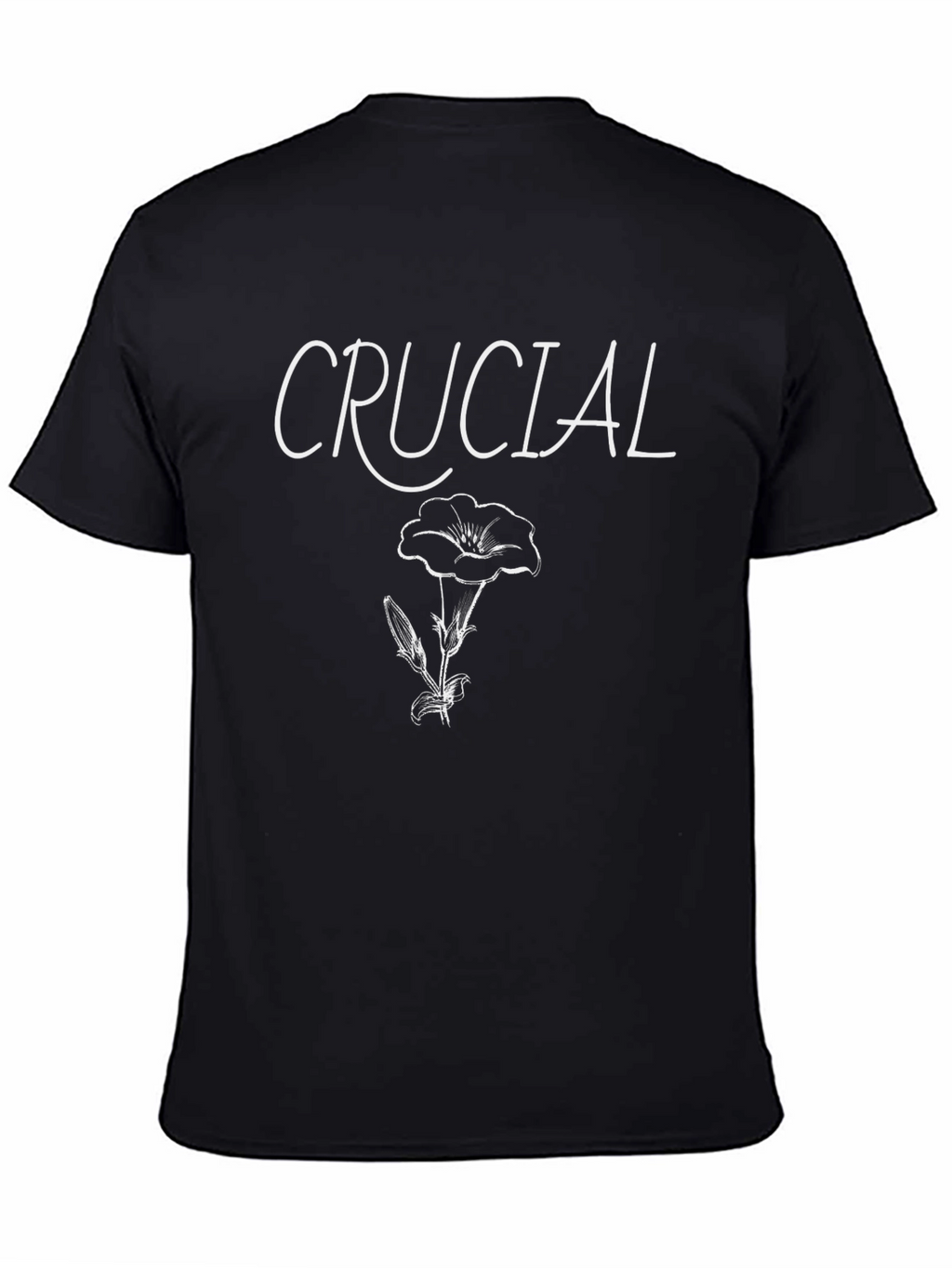 Crucial Floral Graphic Tee - Black