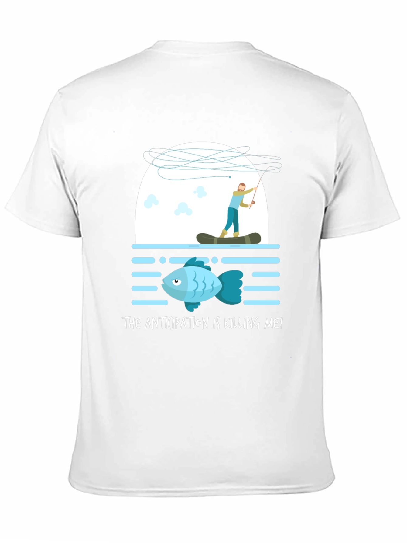Anticipation Fishing T-Shirt - Funny Fisherman Tee