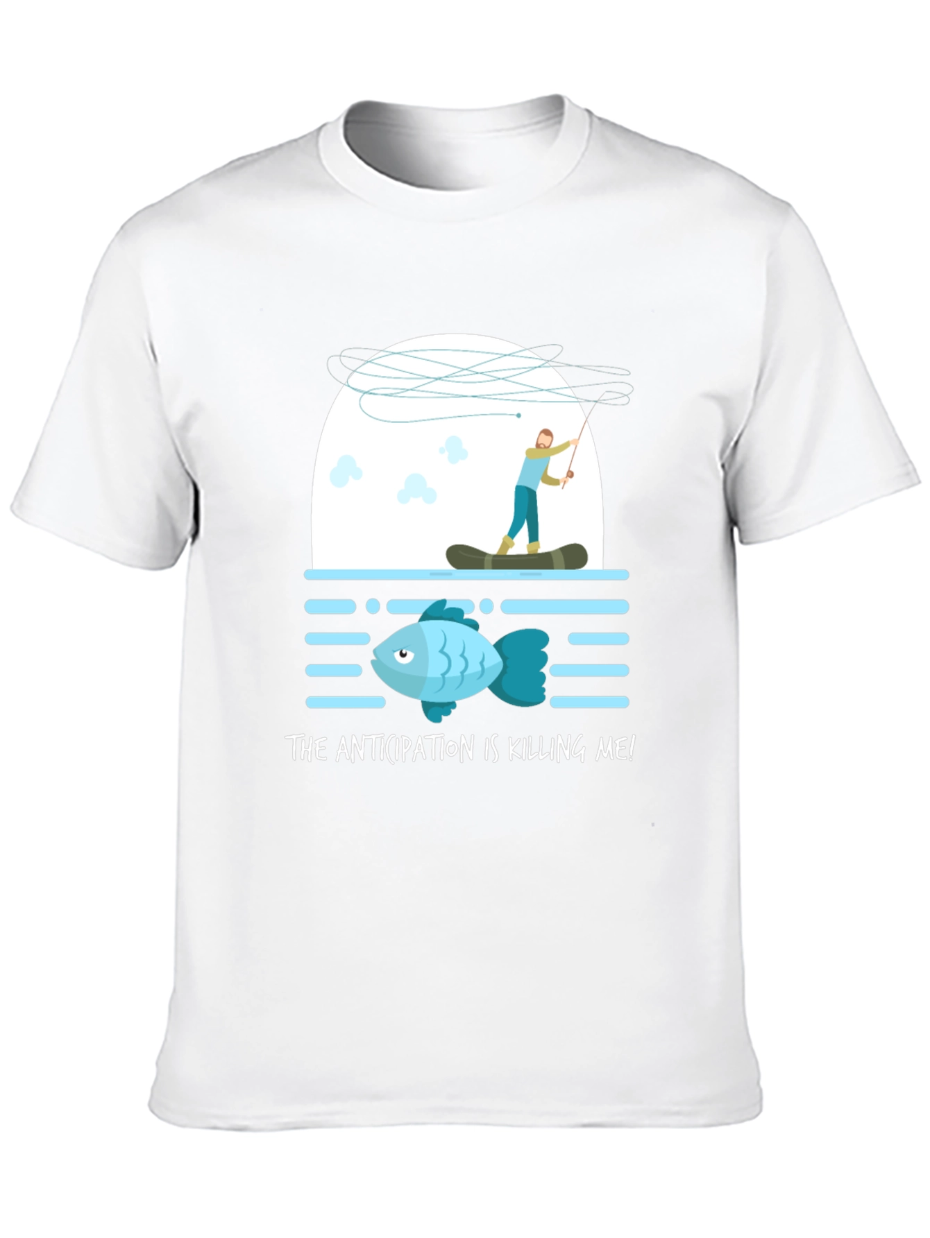 Anticipation Fishing T-Shirt - Funny Fisherman Tee