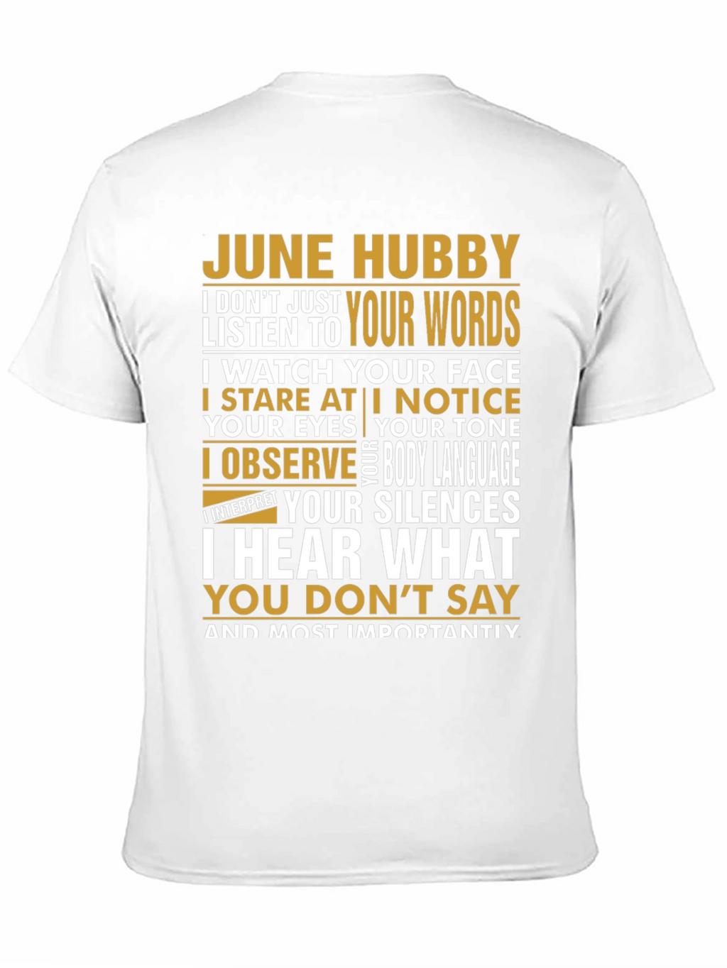 June Hubby Graphic T-Shirt - Husband Appreciation Tee