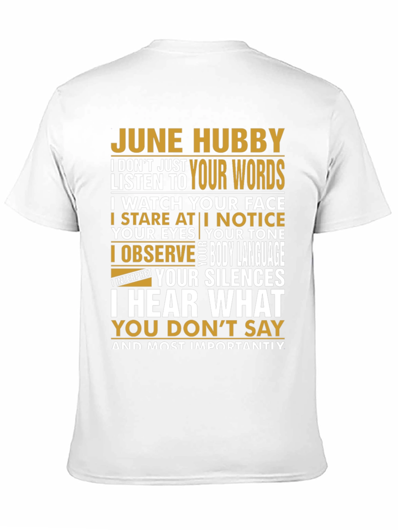 June Hubby Graphic T-Shirt - Husband Appreciation Tee