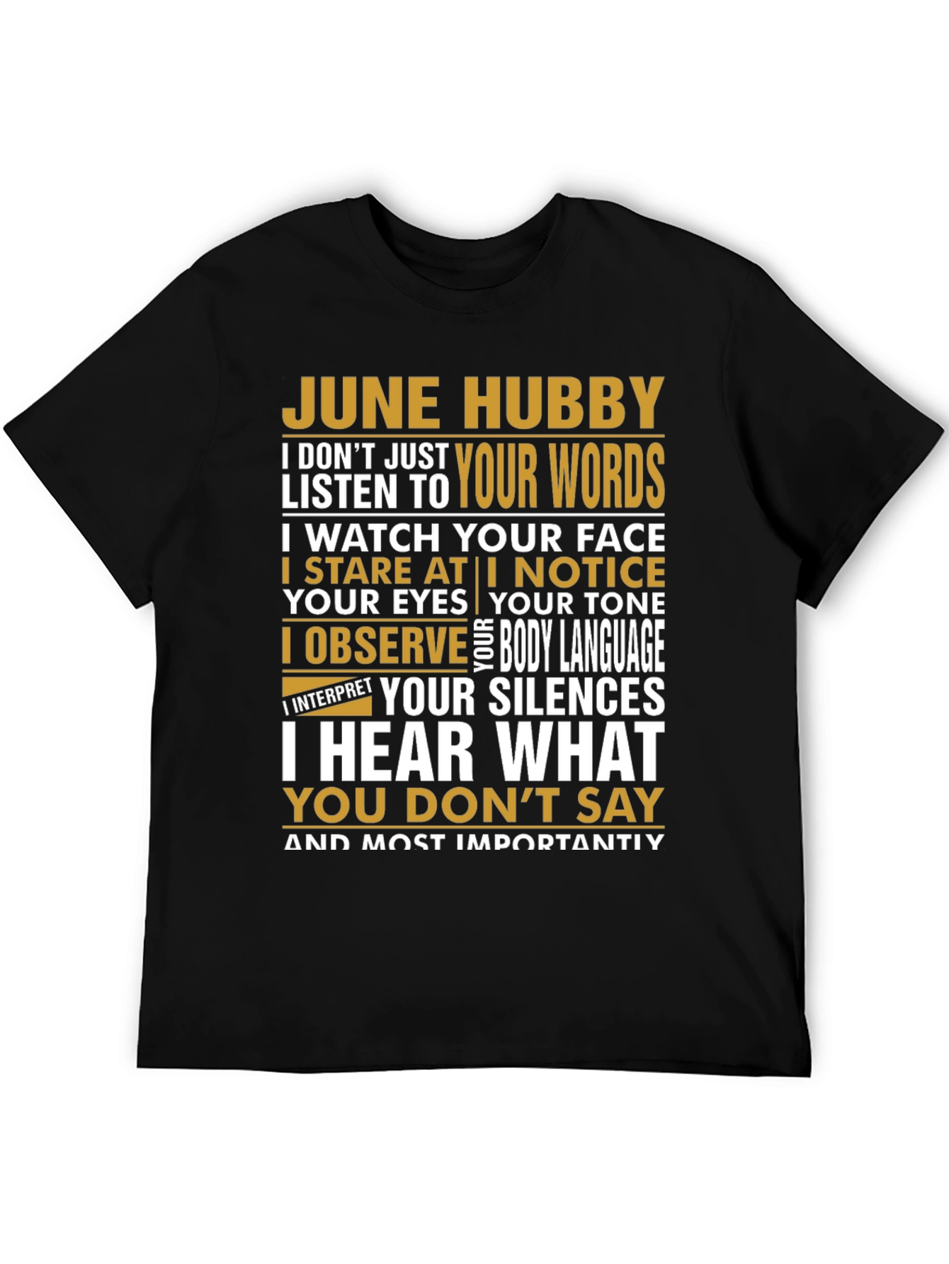 June Hubby Graphic T-Shirt - Husband Appreciation Tee