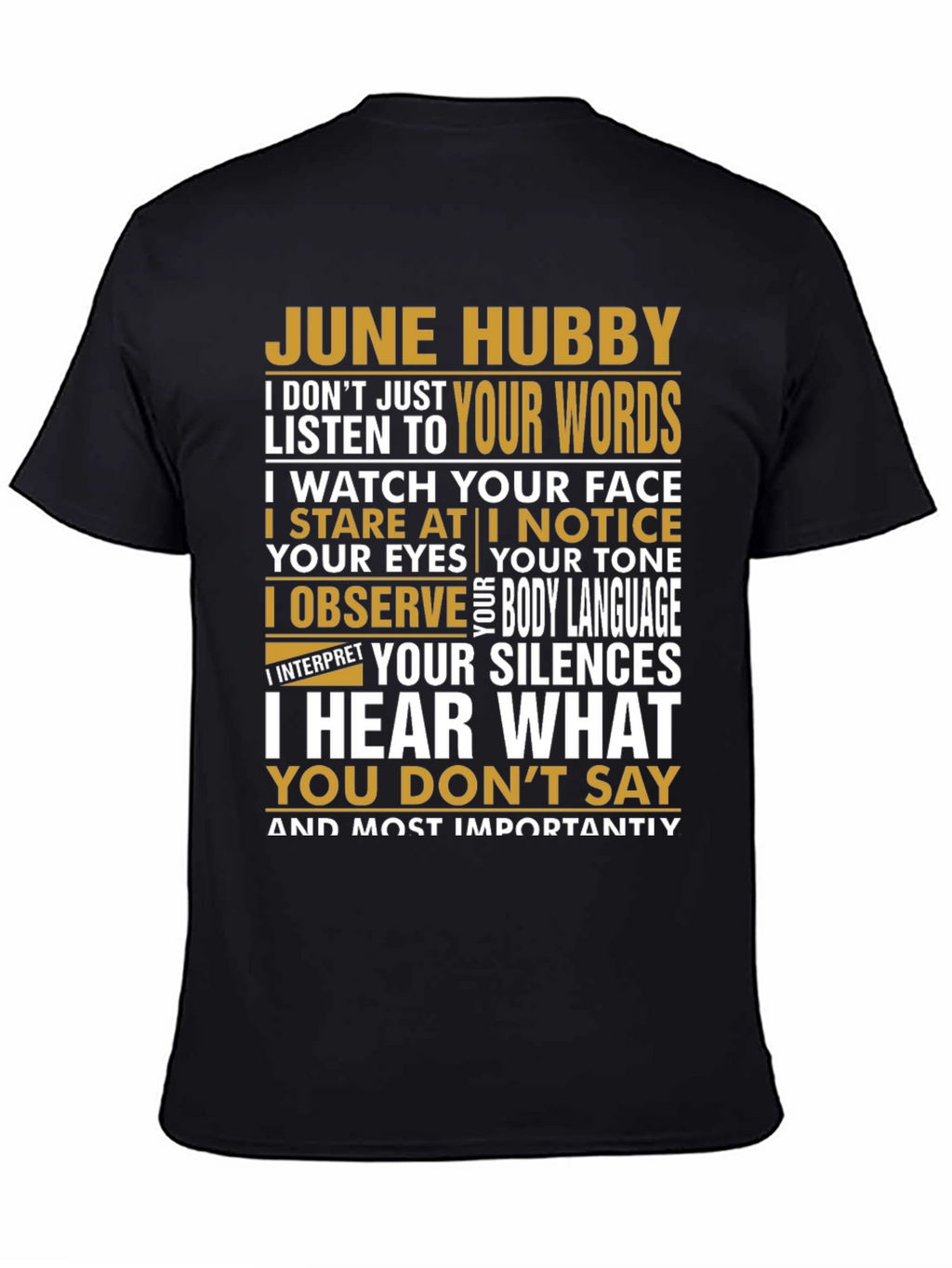 June Hubby Graphic T-Shirt - Husband Appreciation Tee