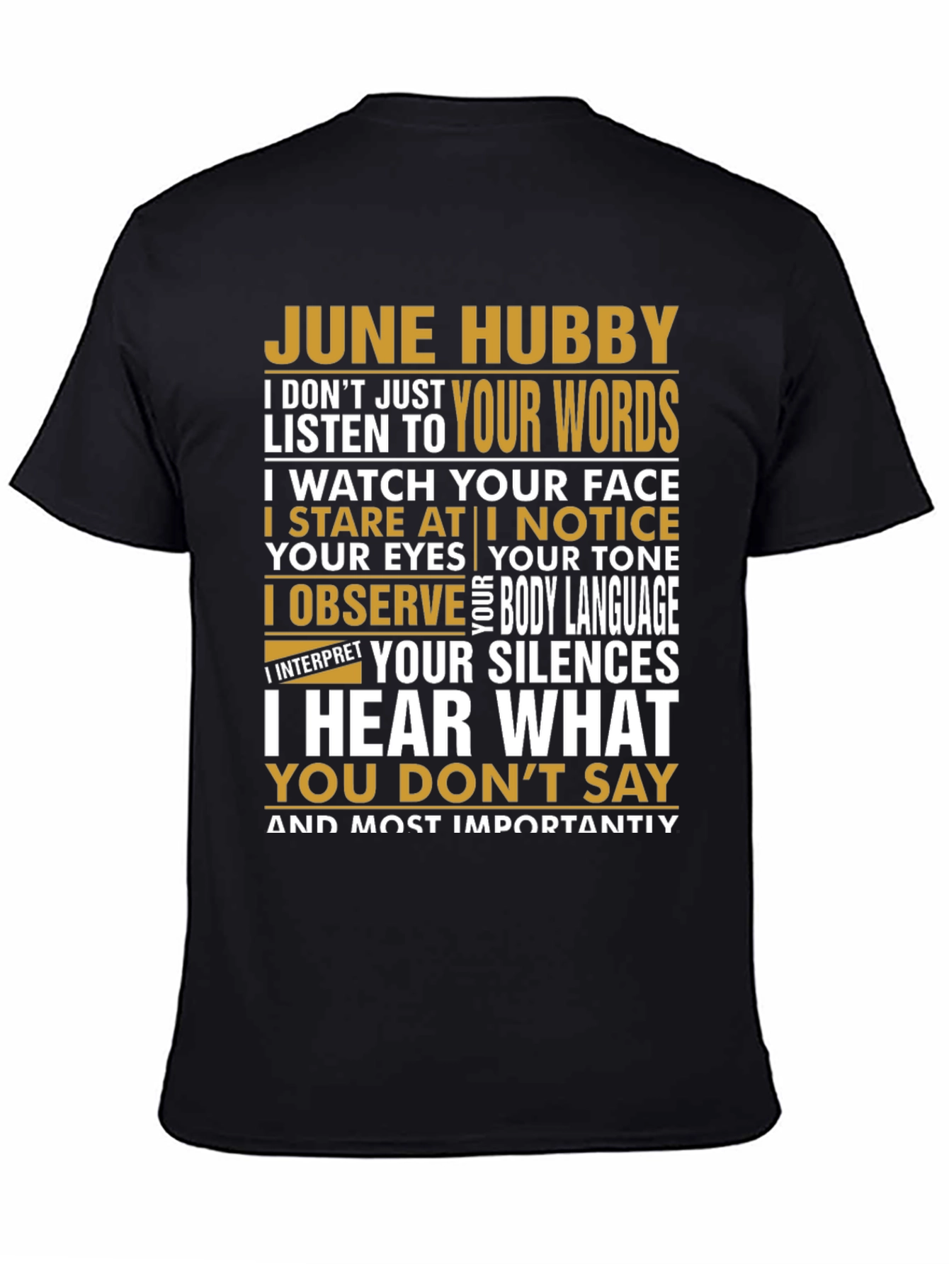 June Hubby Graphic T-Shirt - Husband Appreciation Tee
