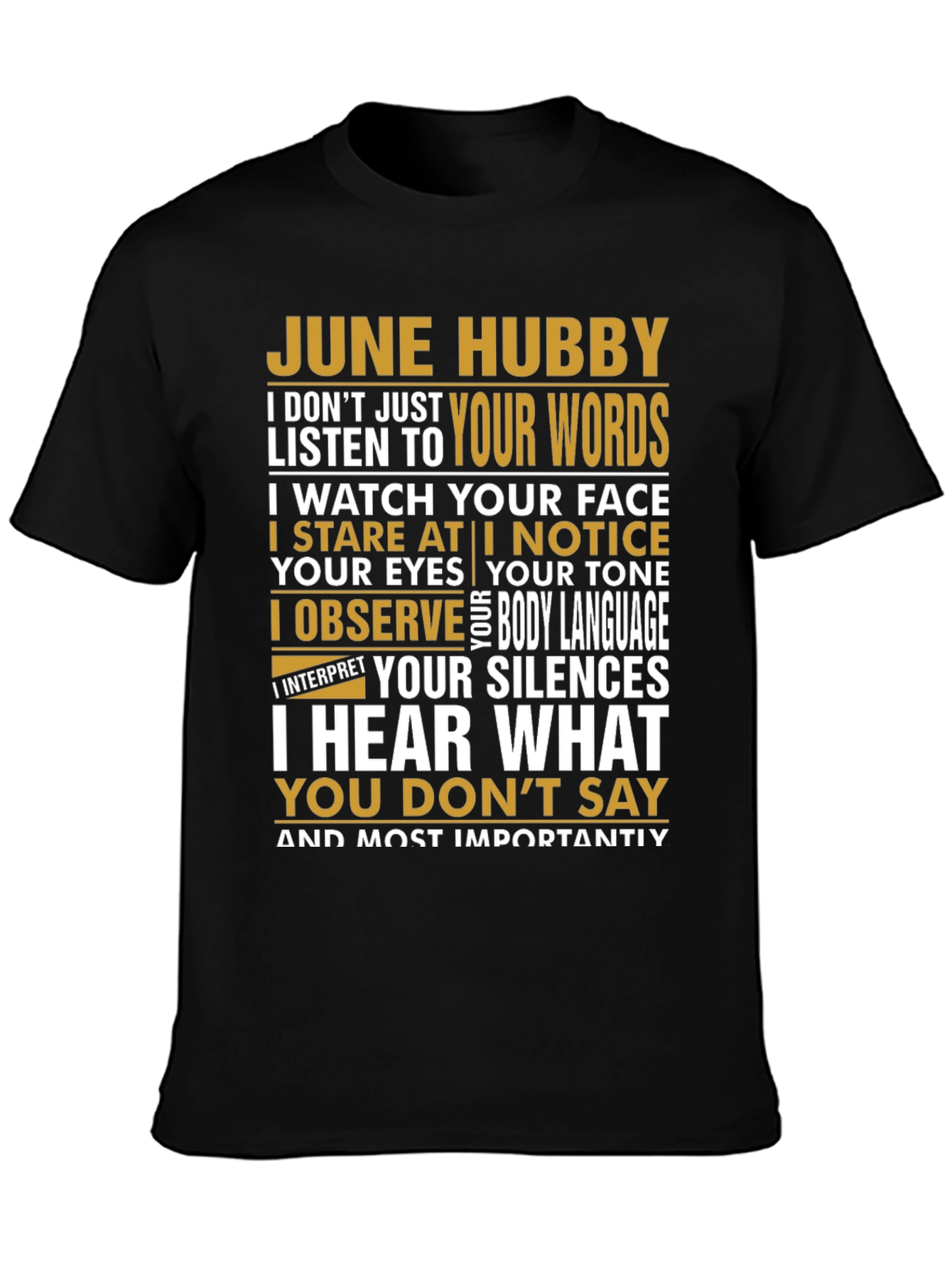 June Hubby Graphic T-Shirt - Husband Appreciation Tee