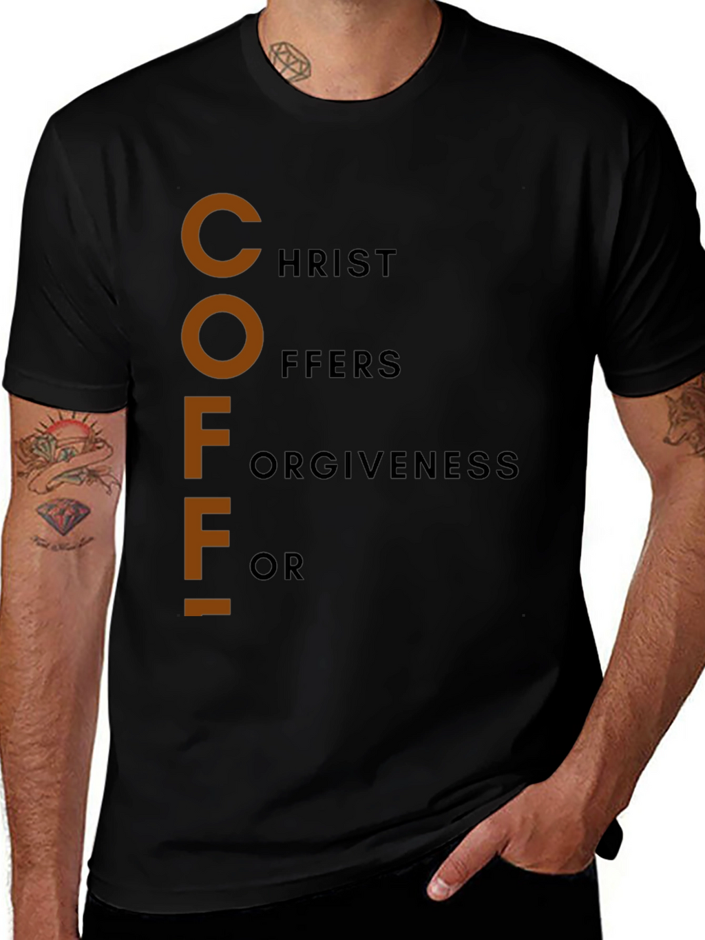 Christ Offers Forgiveness T-Shirt - Christian Faith Tee