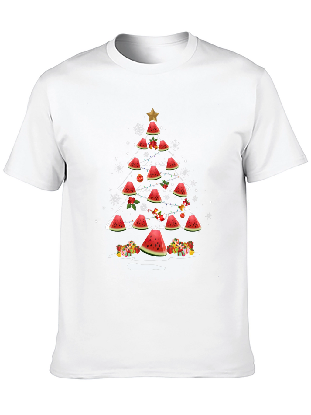Watermelon Christmas Tree T-Shirt