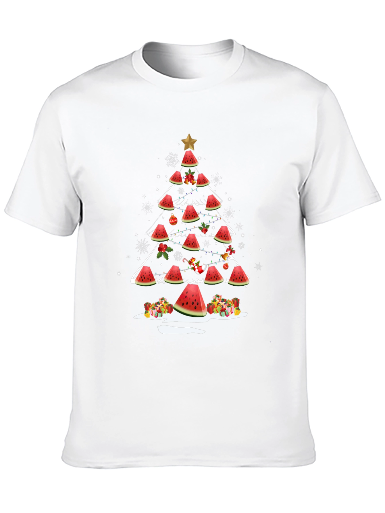 Watermelon Christmas Tree T-Shirt