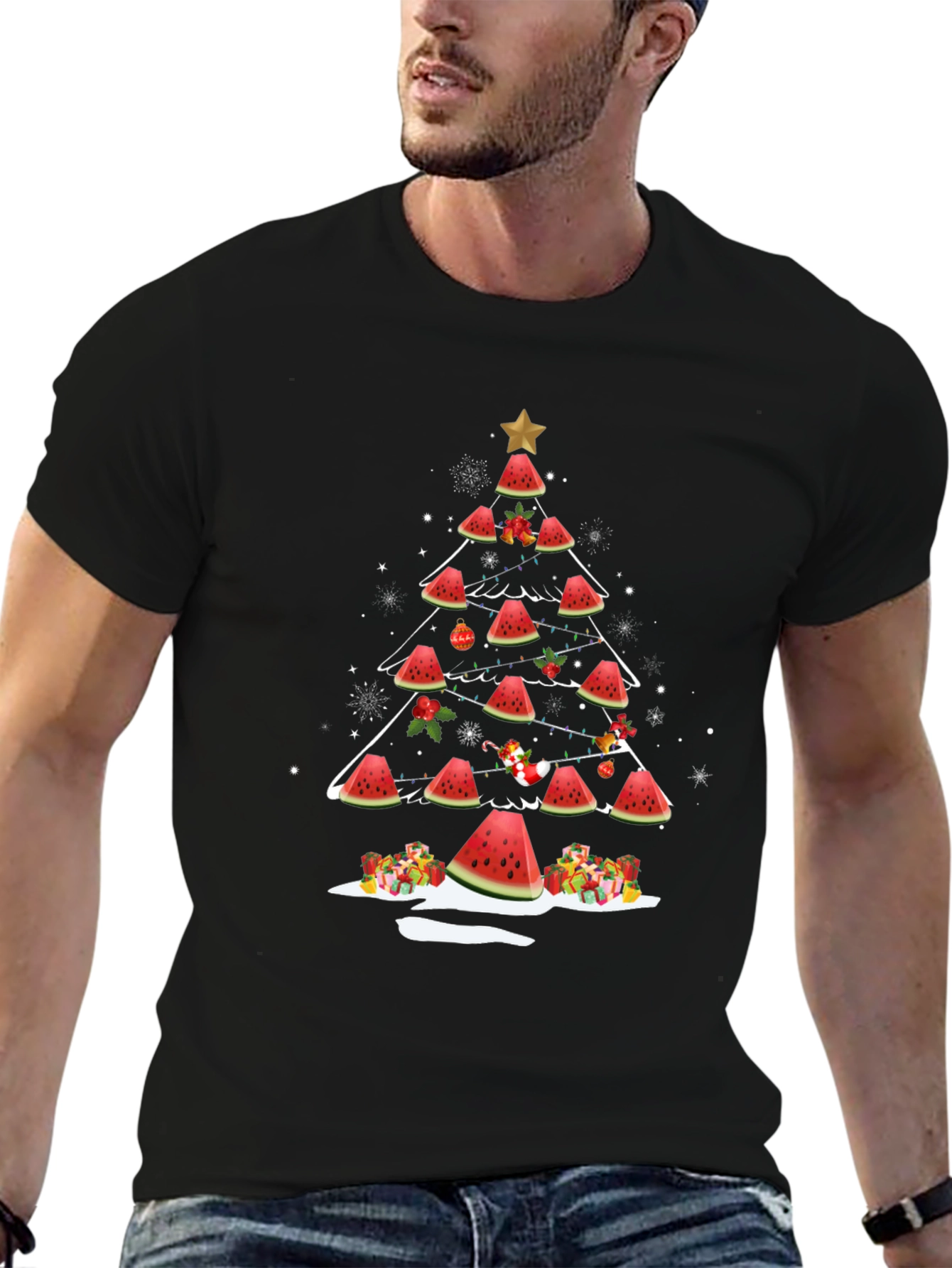 Watermelon Christmas Tree T-Shirt
