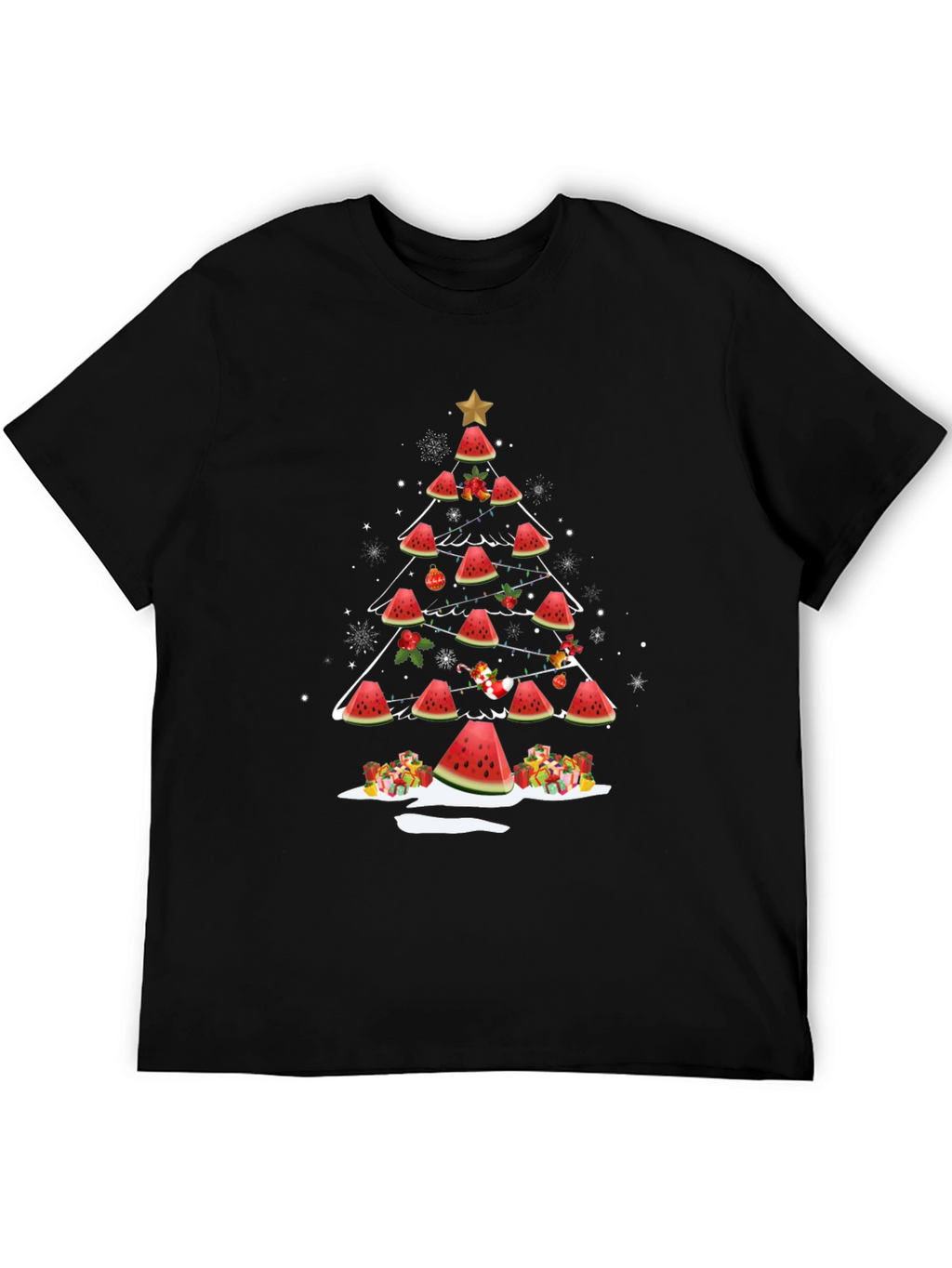 Watermelon Christmas Tree T-Shirt