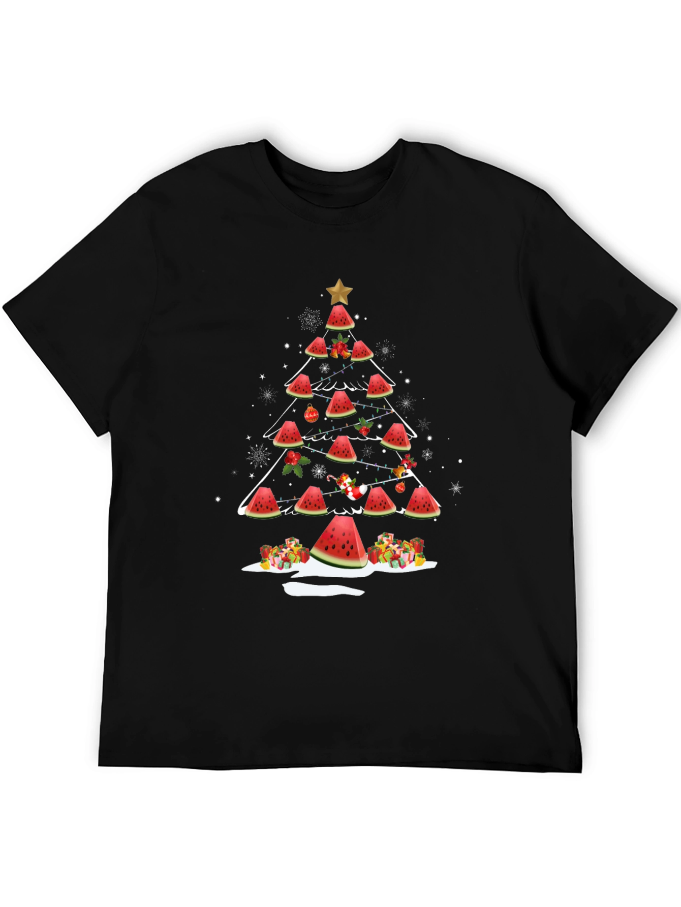 Watermelon Christmas Tree T-Shirt