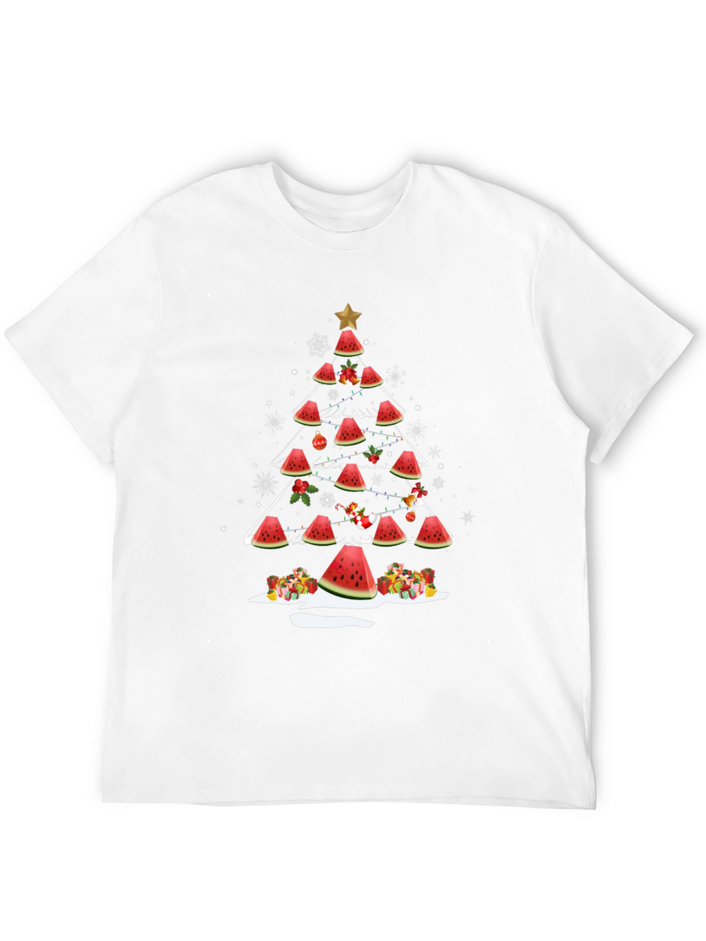 Watermelon Christmas Tree T-Shirt