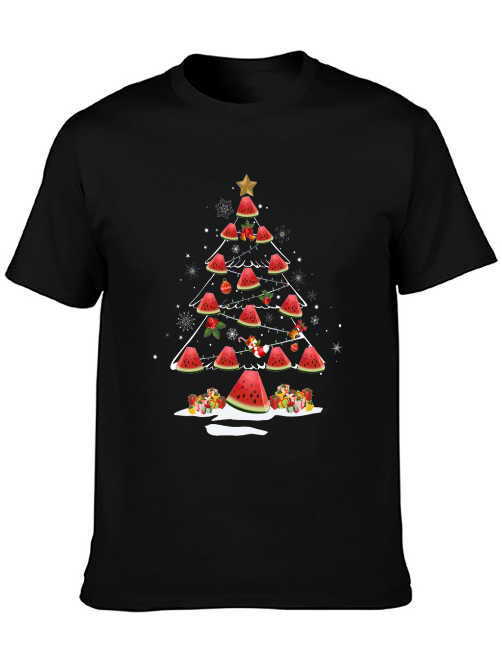 Watermelon Christmas Tree T-Shirt