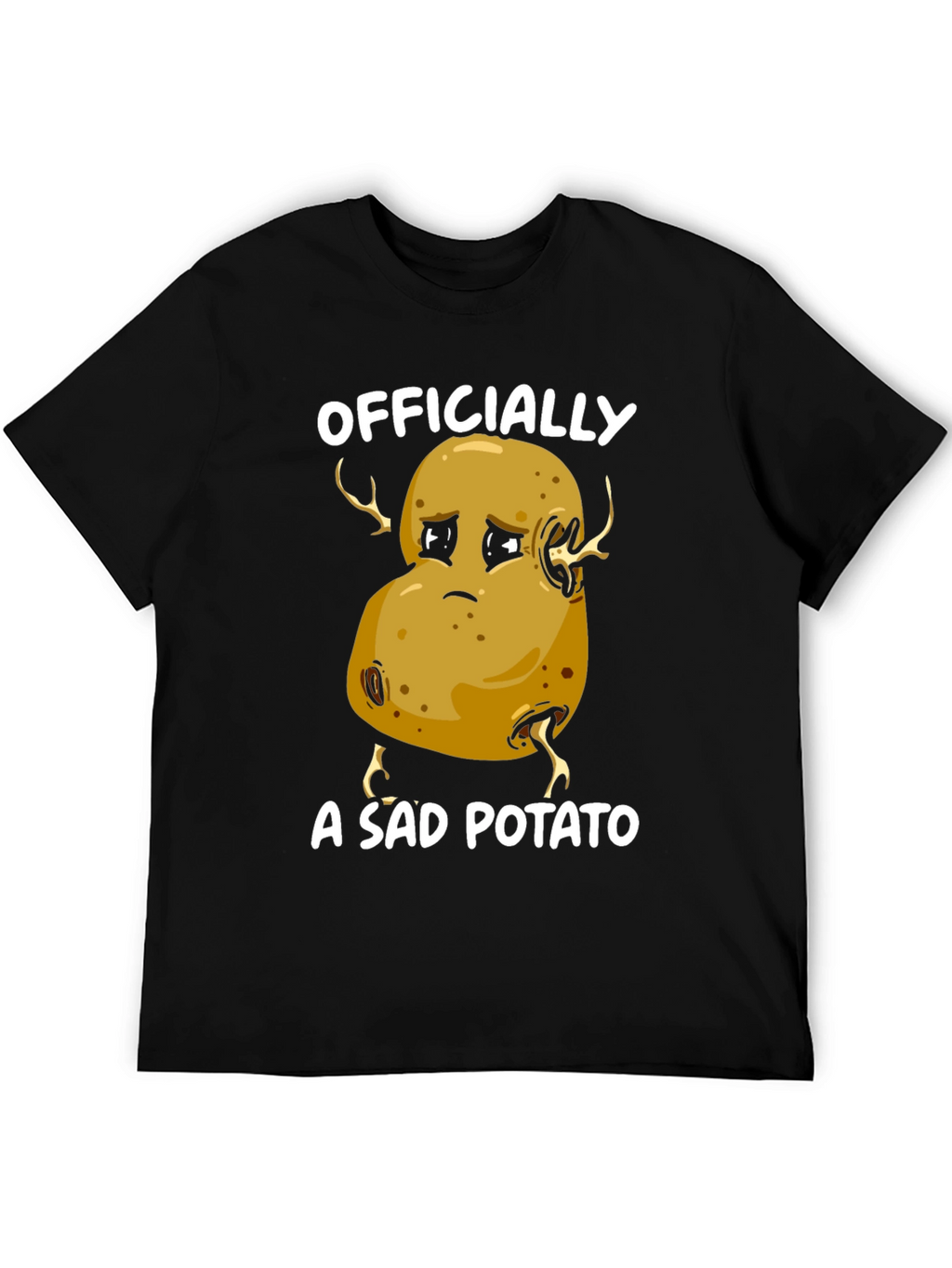 Sad Potato Graphic T-Shirt - Funny Unisex Tee