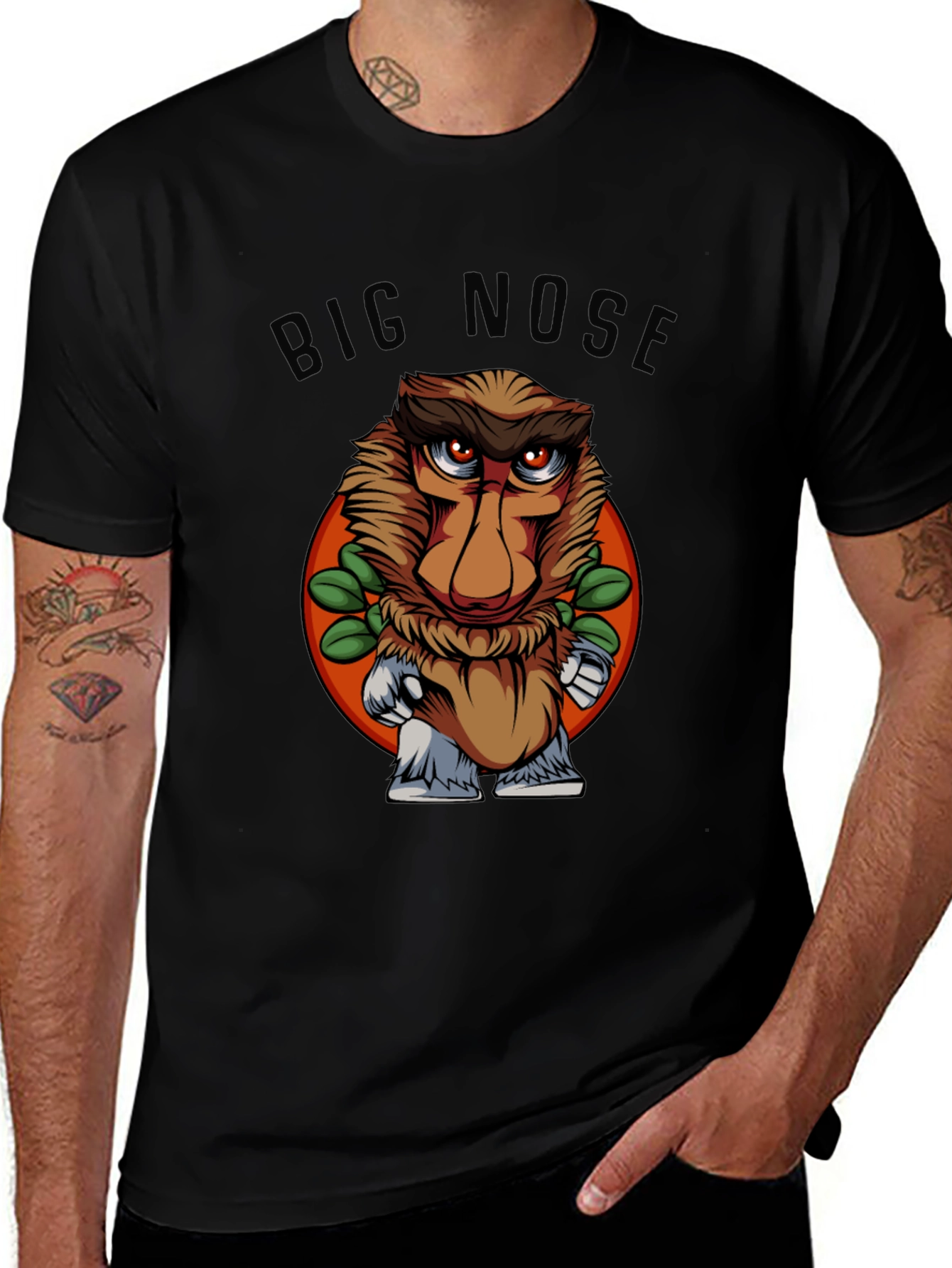 Big Nose Proboscis Monkey Graphic T-Shirt