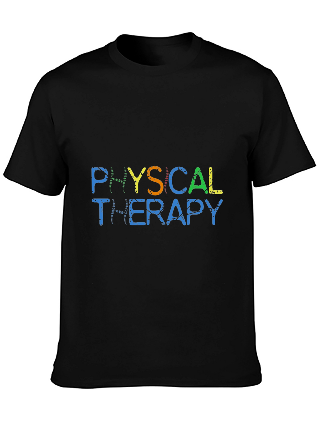 Physical Therapy Graphic T-Shirt - Black Cotton Tee