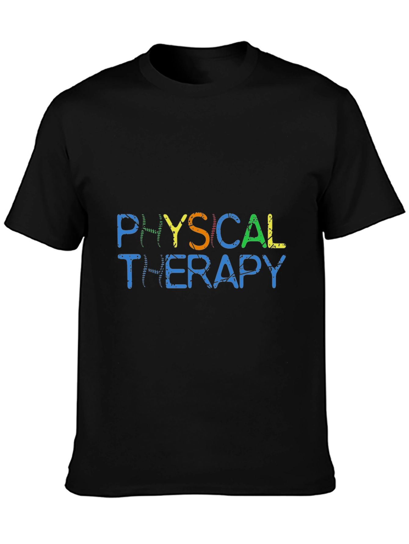 Physical Therapy Graphic T-Shirt - Black Cotton Tee