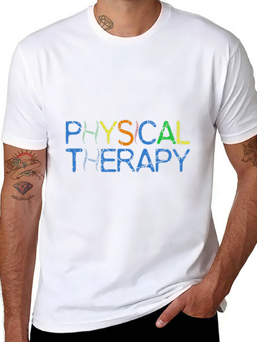 Physical Therapy Graphic T-Shirt - Black Cotton Tee