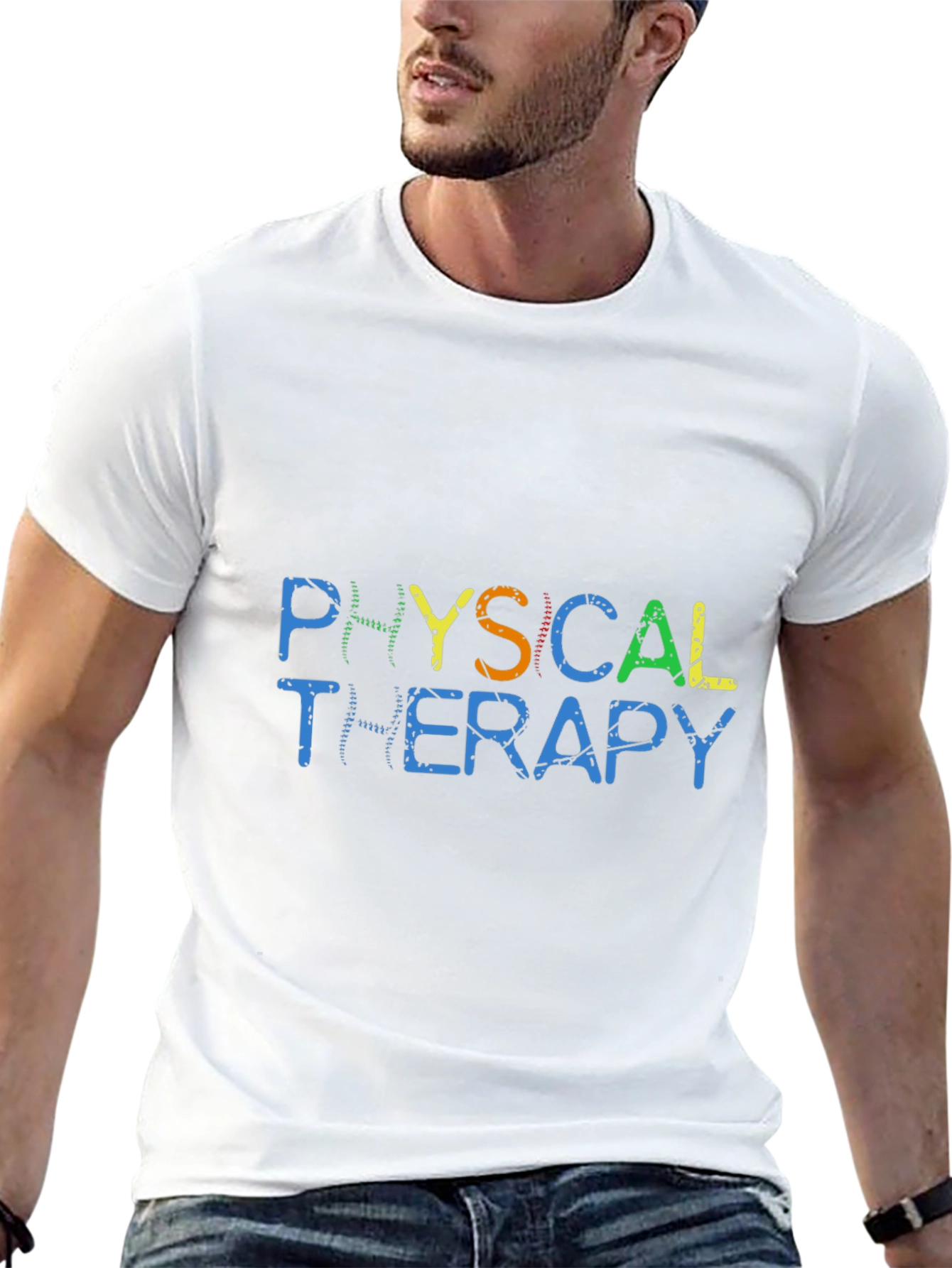 Physical Therapy Graphic T-Shirt - Black Cotton Tee
