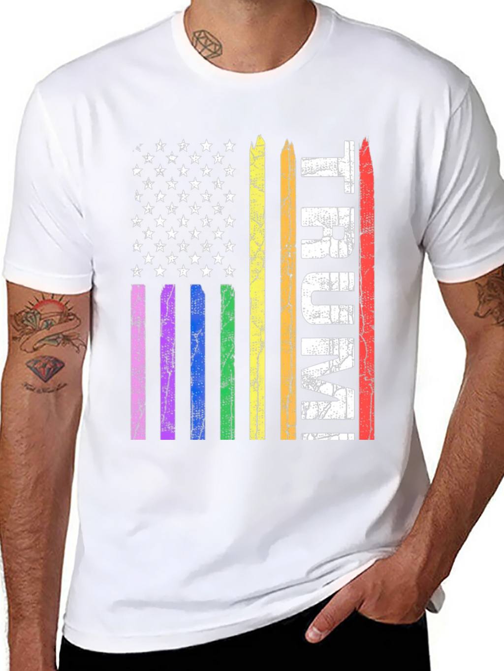 Patriotic LGBT Pride TRUMP Graphic T-Shirt