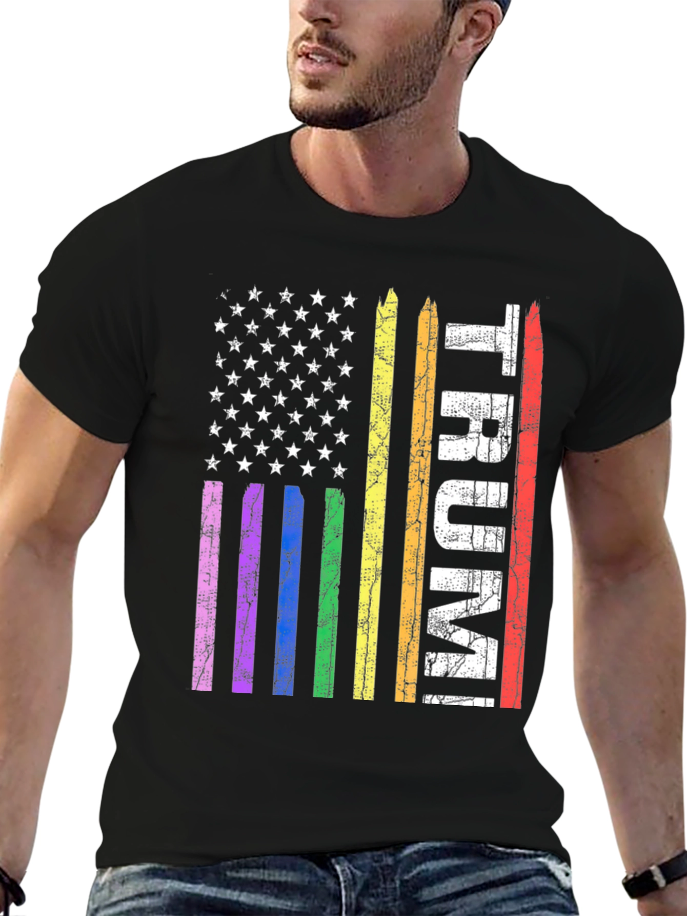 Patriotic LGBT Pride TRUMP Graphic T-Shirt