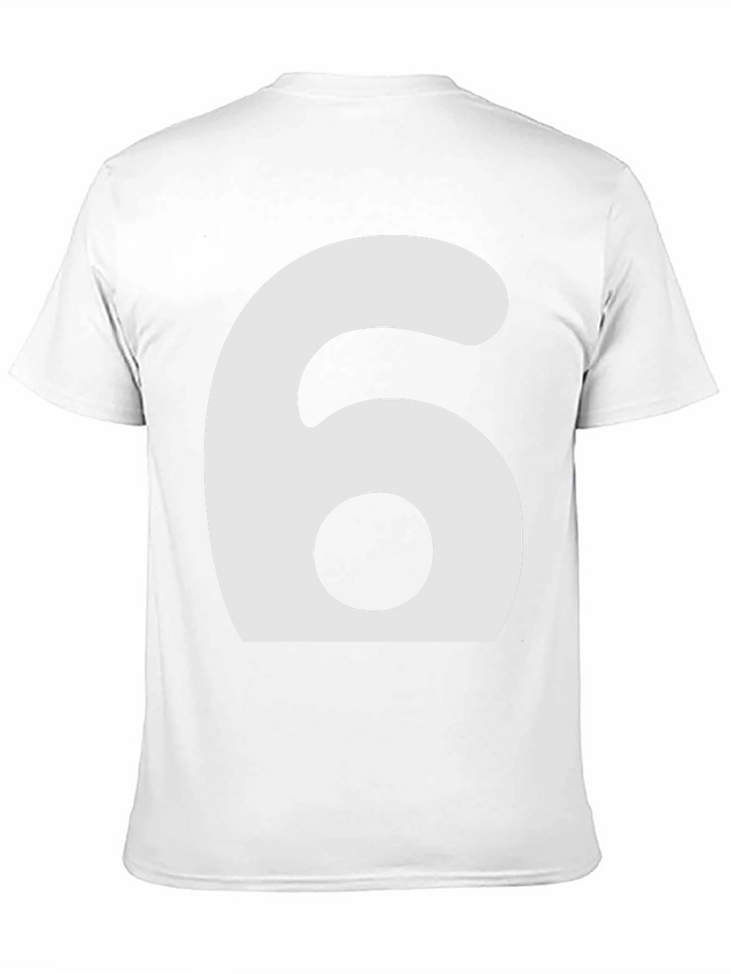 Mens Number 6 Graphic T-Shirt - Black