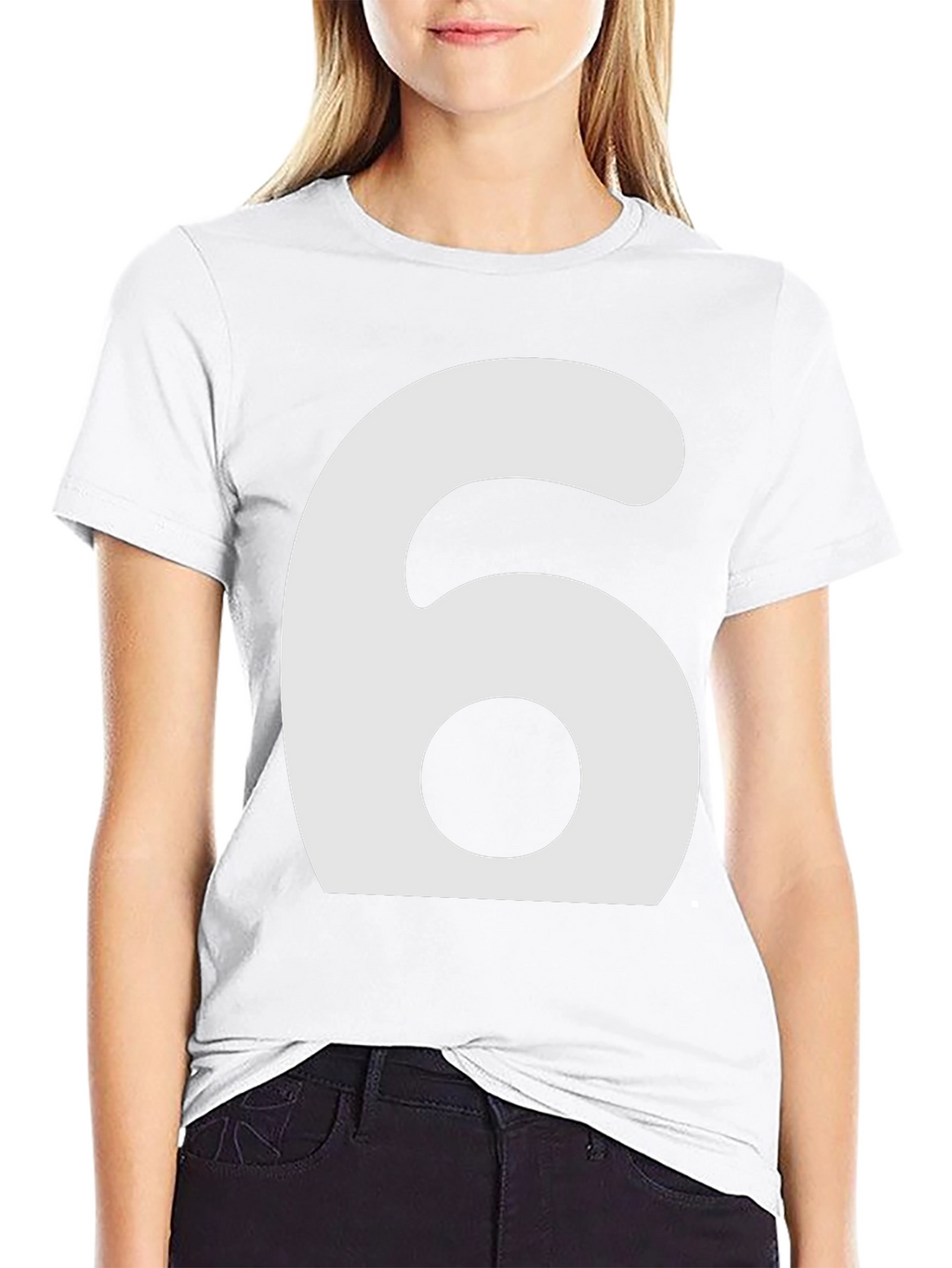 Mens Number 6 Graphic T-Shirt - Black