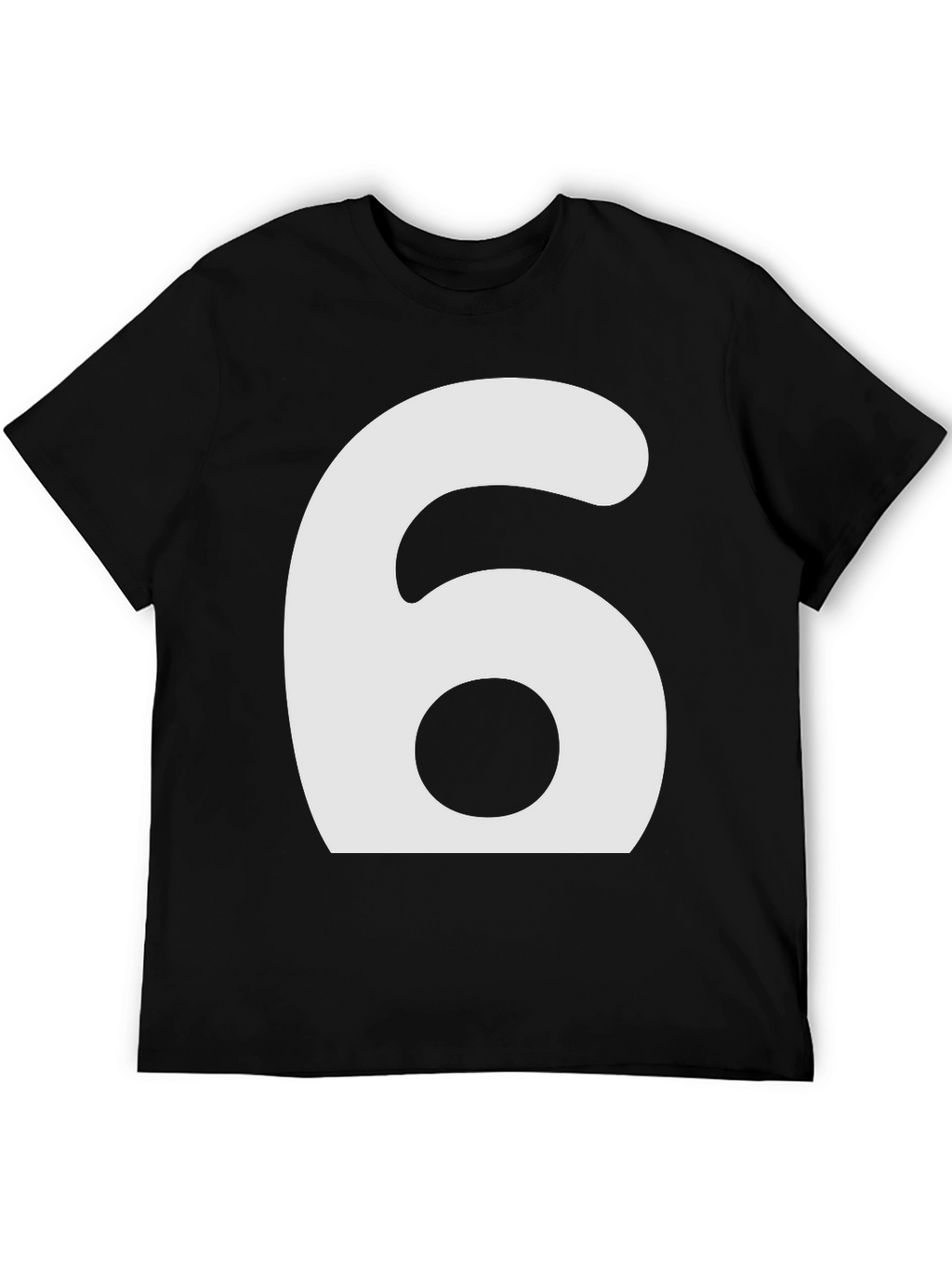 Mens Number 6 Graphic T-Shirt - Black