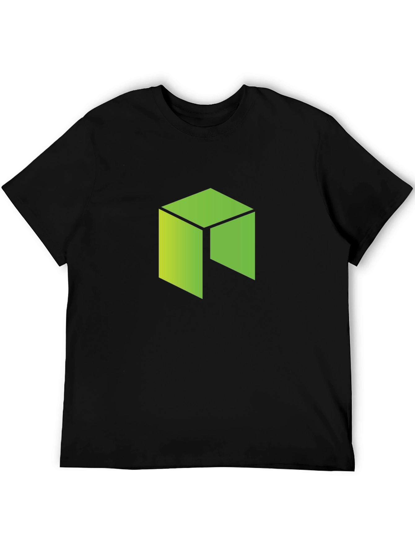 Geometric Graphic Print Black T-Shirt
