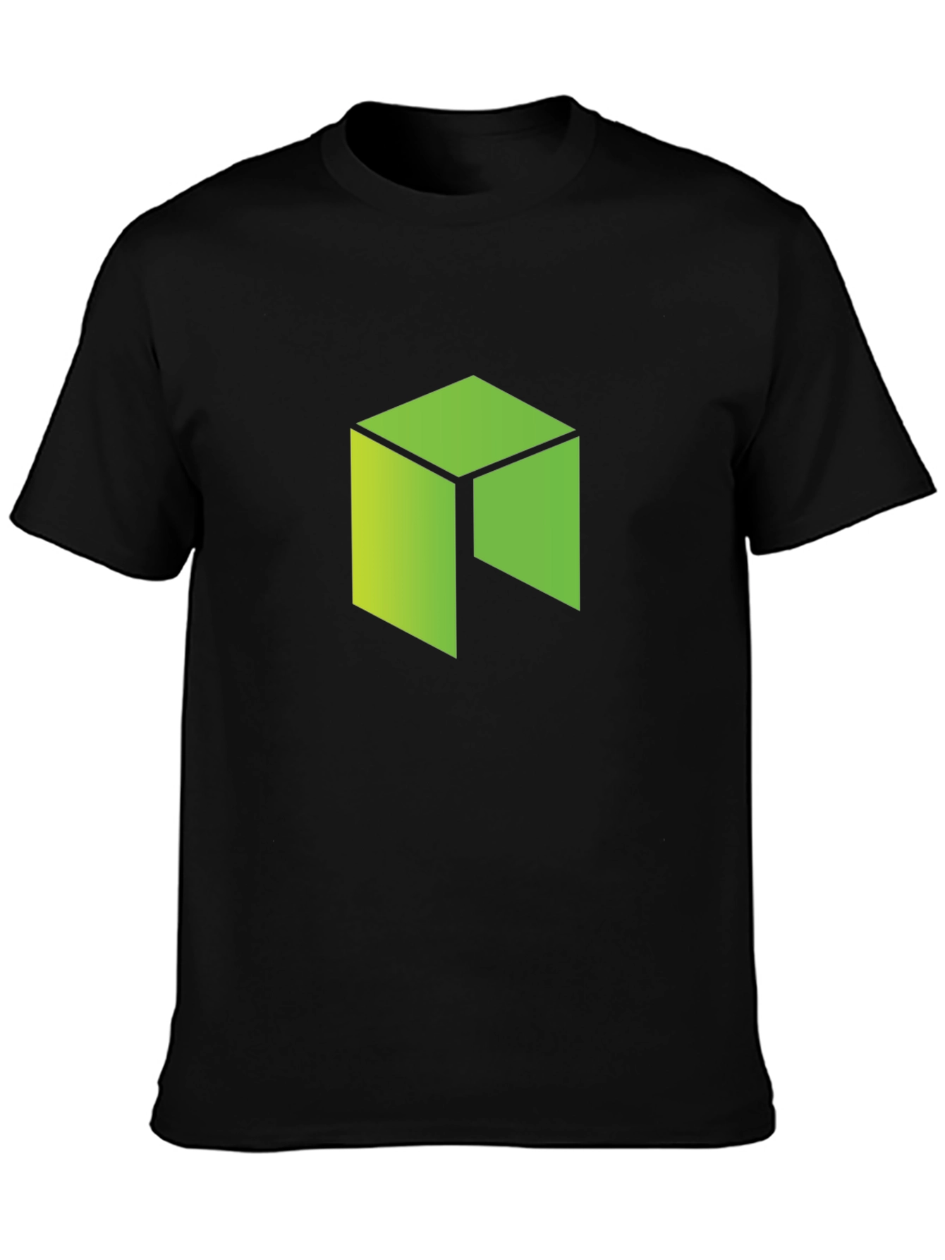 Geometric Graphic Print Black T-Shirt