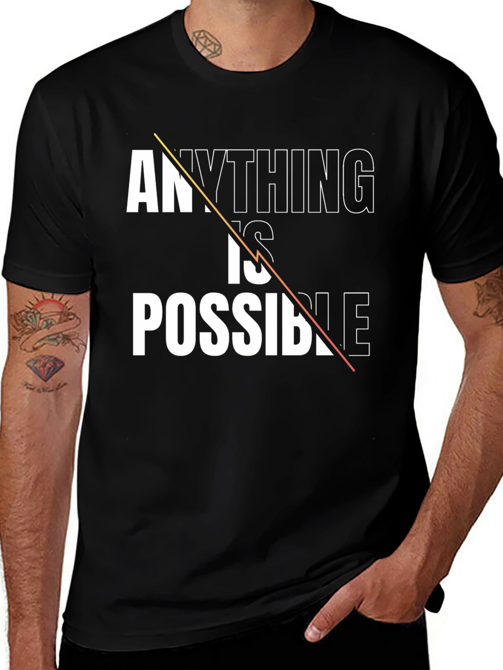 Anything Is Possible Graphic T-Shirt - Motivational Design