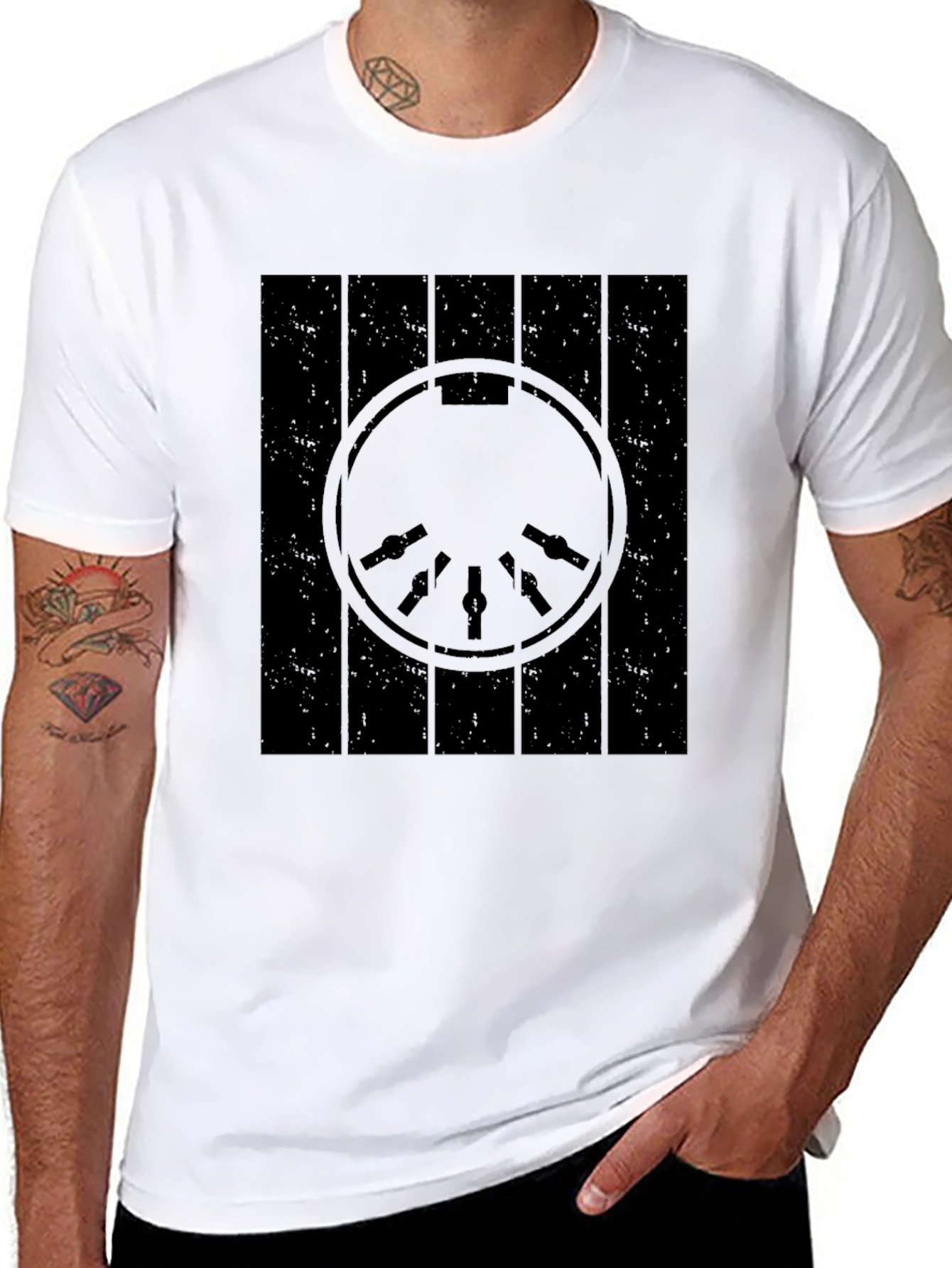 Millennium Falcon Blueprint Black T-Shirt