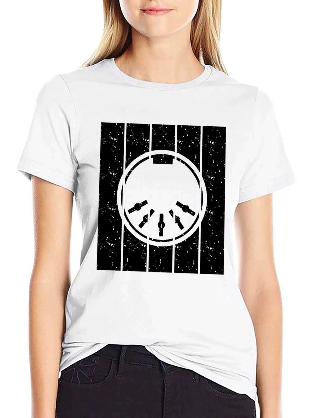 Millennium Falcon Blueprint Black T-Shirt