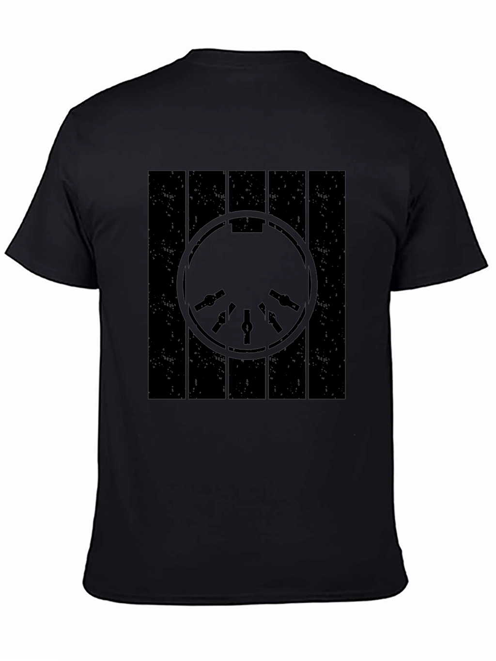 Millennium Falcon Blueprint Black T-Shirt