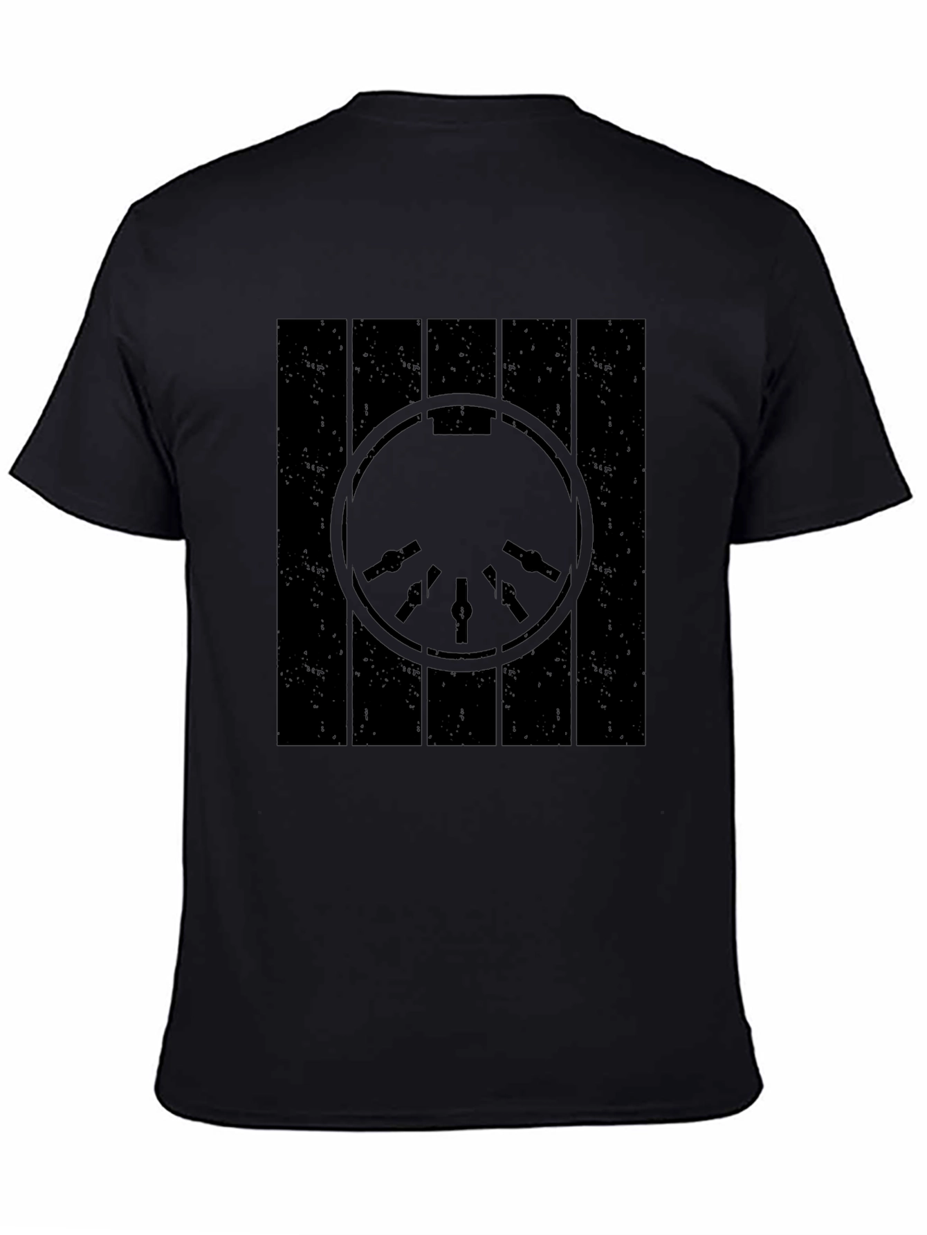 Millennium Falcon Blueprint Black T-Shirt