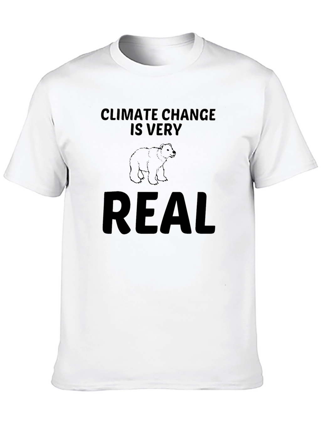 Climate Change Bear Graphic T-Shirt