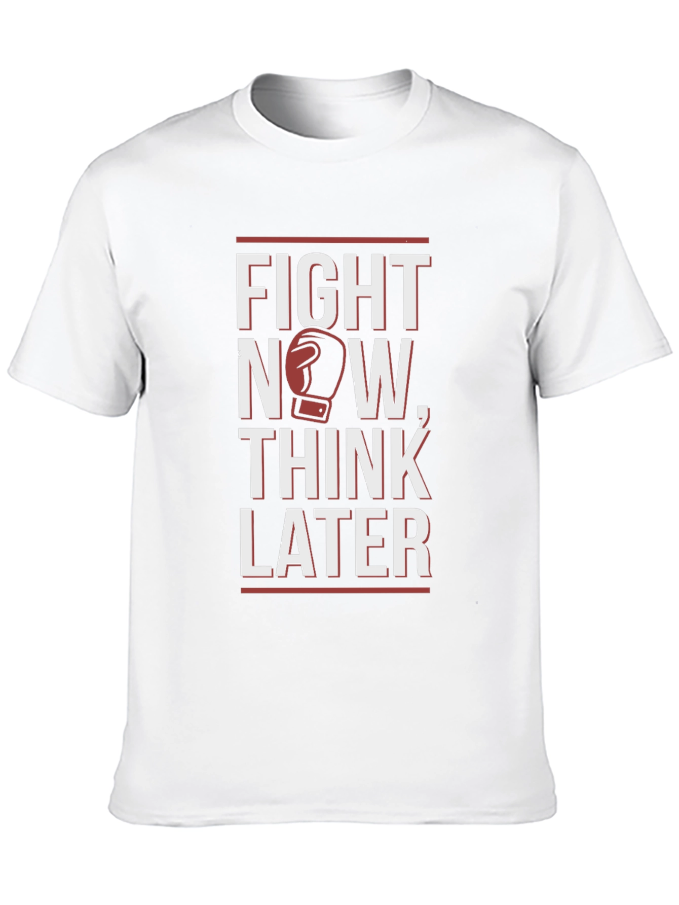 Fight Now Think Later Boxing Graphic T-Shirt