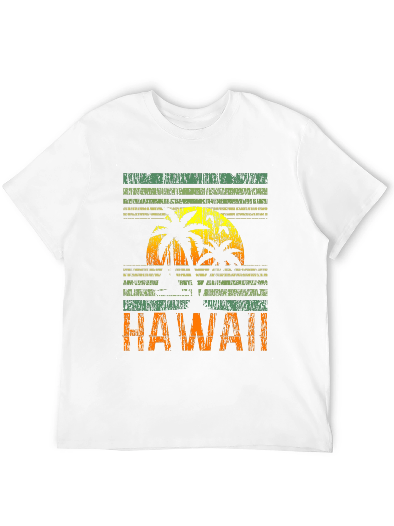 Hawaii Sunset Graphic Tee - Tropical Island Vibes