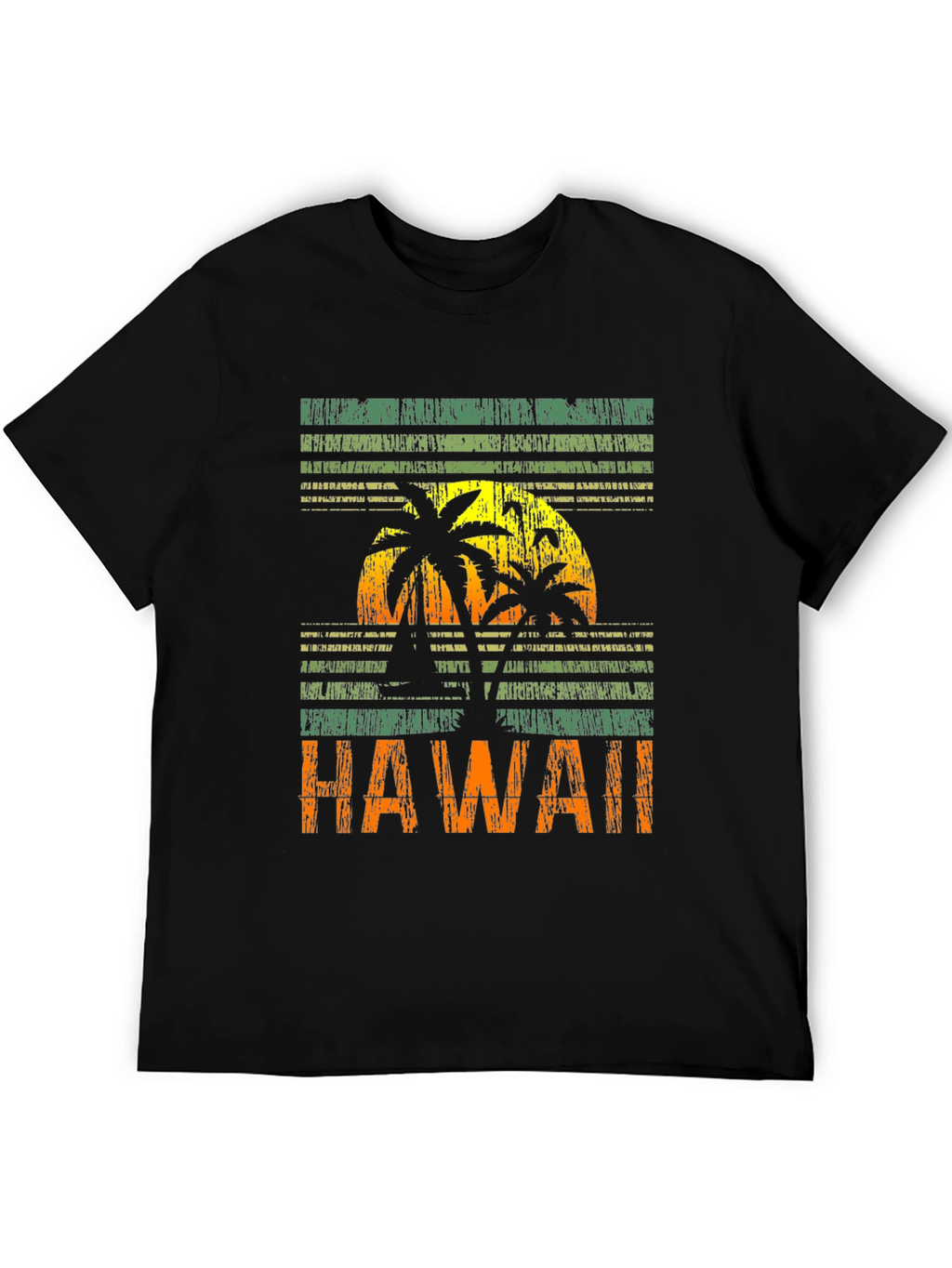 Hawaii Sunset Graphic Tee - Tropical Island Vibes