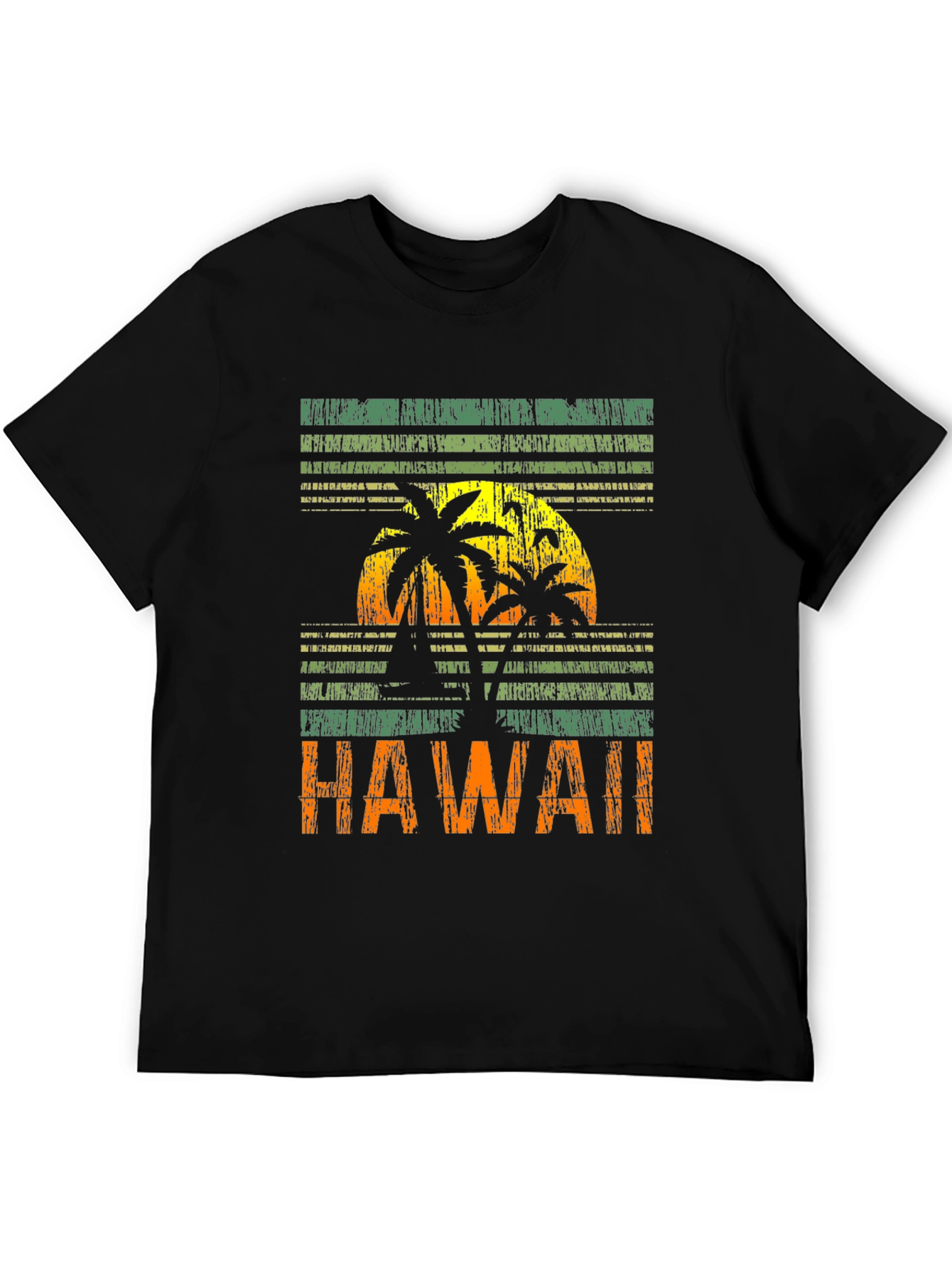 Hawaii Sunset Graphic Tee - Tropical Island Vibes
