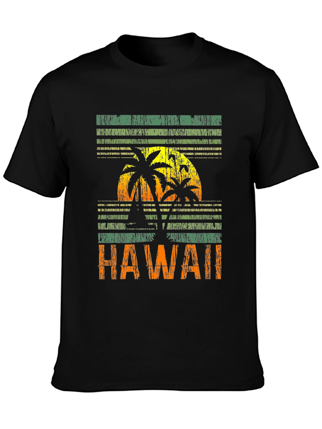 Hawaii Sunset Graphic Tee - Tropical Island Vibes