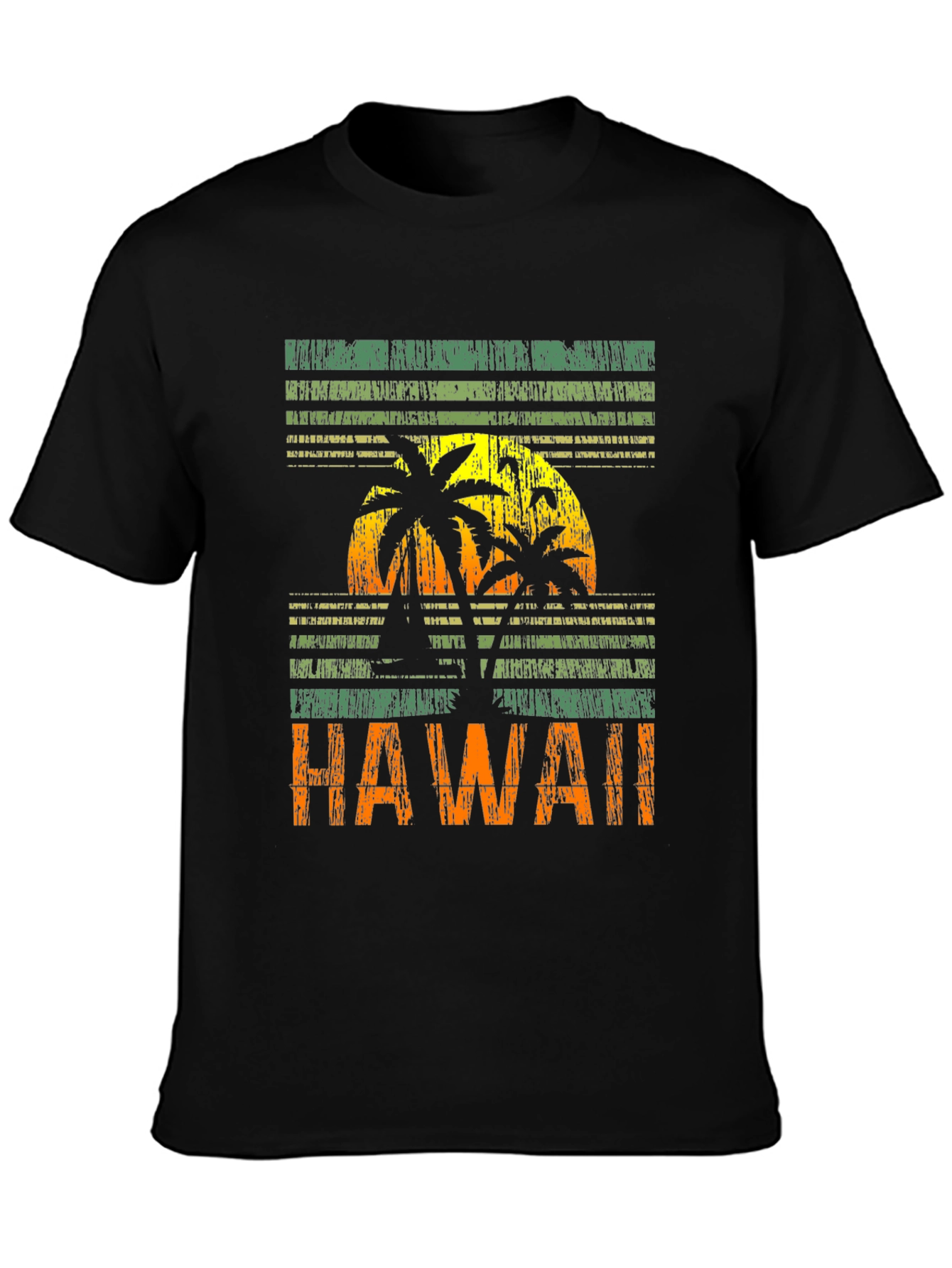 Hawaii Sunset Graphic Tee - Tropical Island Vibes