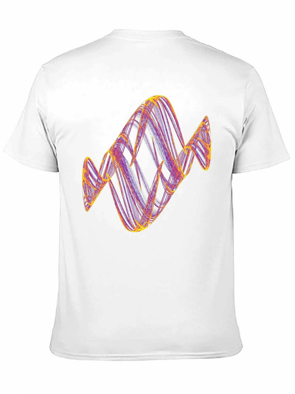 Abstract Line Art Graphic T-Shirt - Black