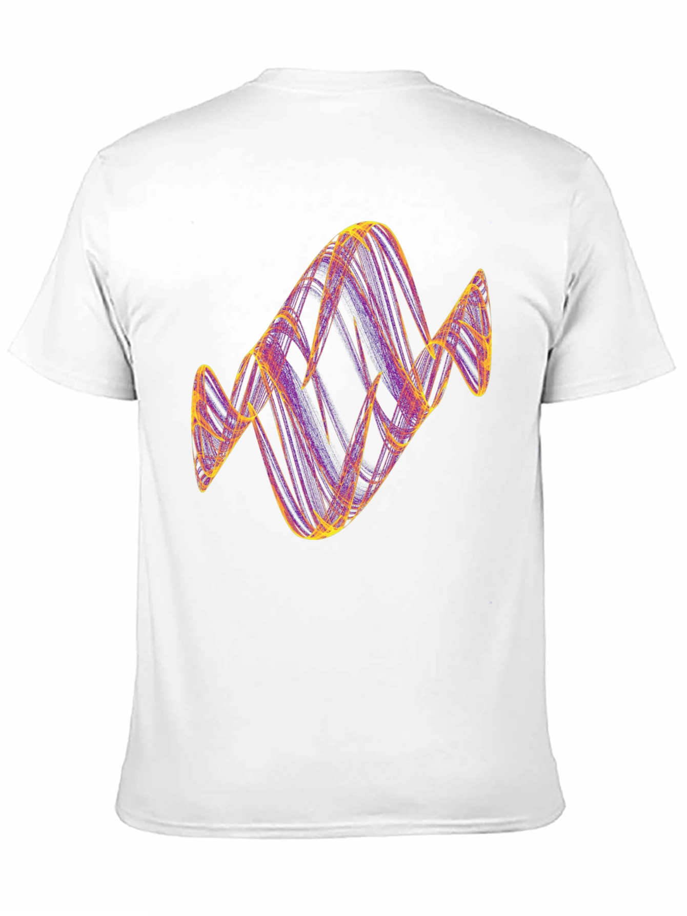 Abstract Line Art Graphic T-Shirt - Black