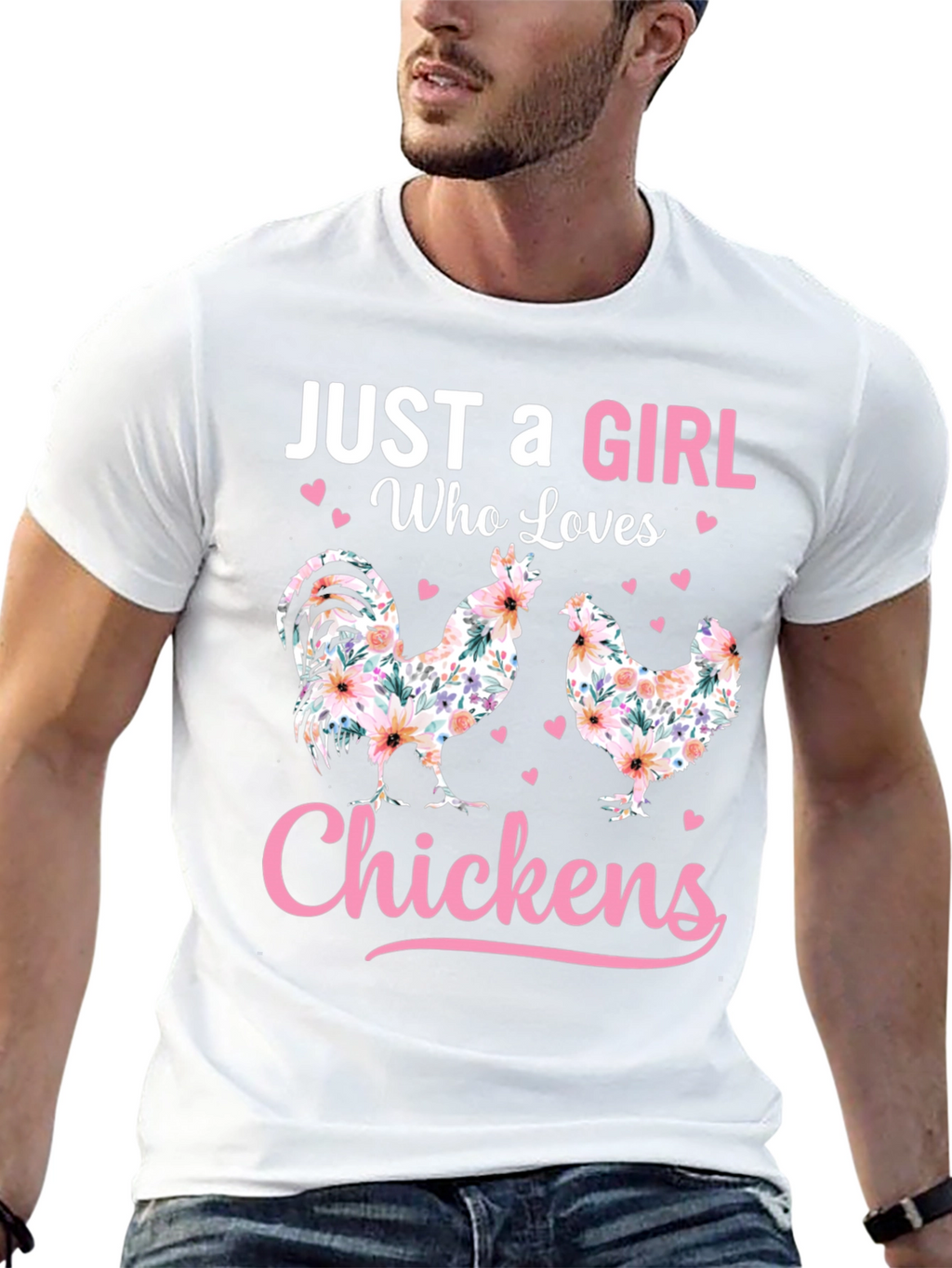Just a Girl Who Loves Chickens T-Shirt